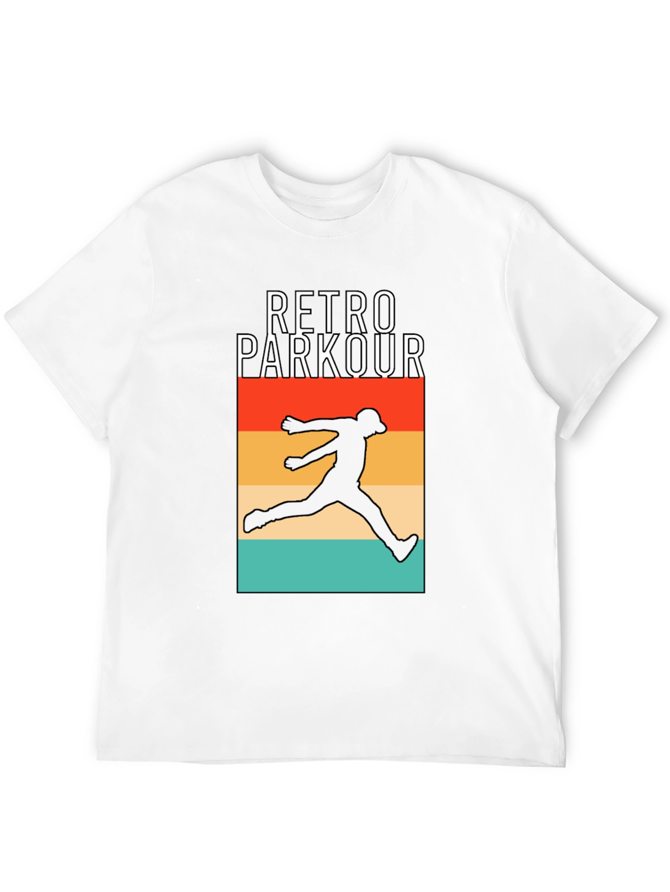Retro Parkour Graphic T-Shirt - Urban Style Tee