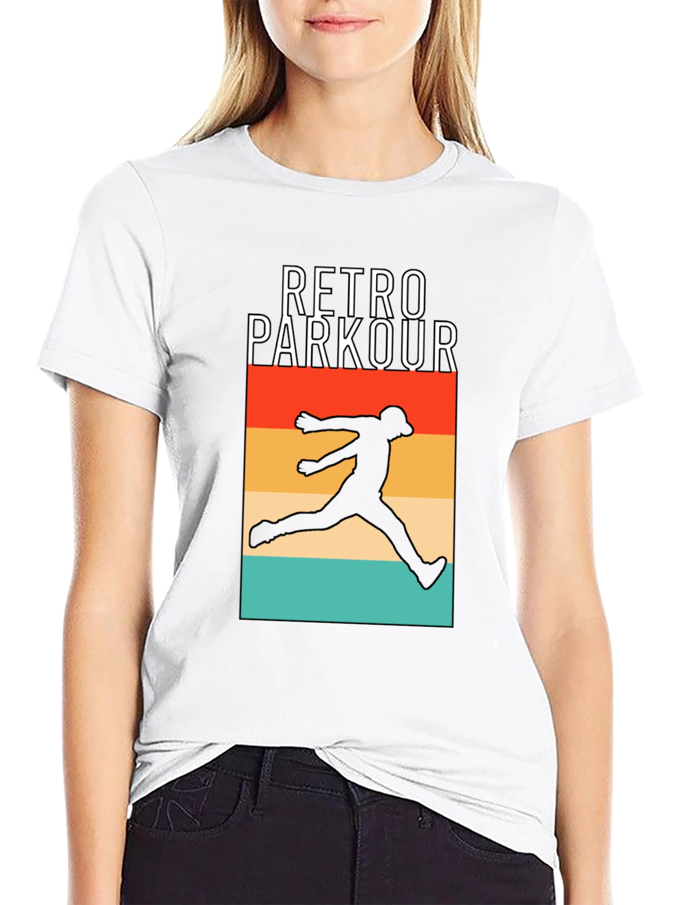 Retro Parkour Graphic T-Shirt - Urban Style Tee