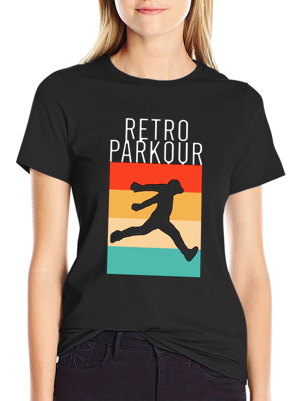 Retro Parkour Graphic T-Shirt - Urban Style Tee
