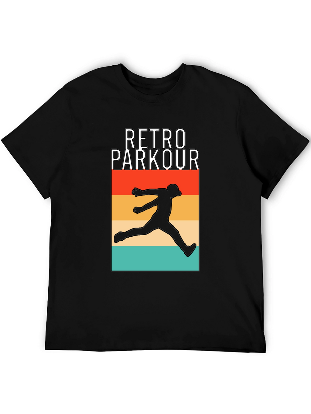 Retro Parkour Graphic T-Shirt - Urban Style Tee