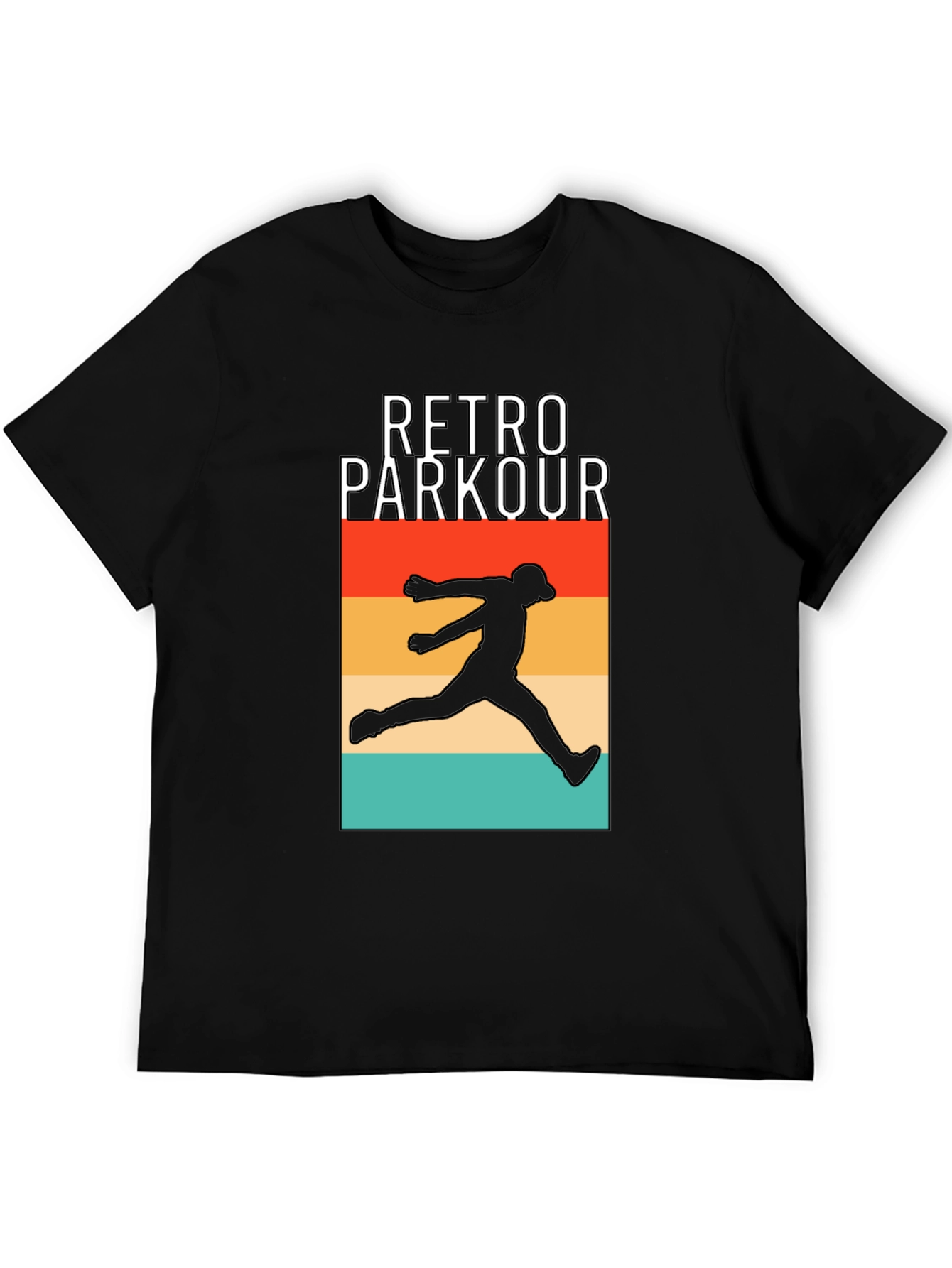 Retro Parkour Graphic T-Shirt - Urban Style Tee