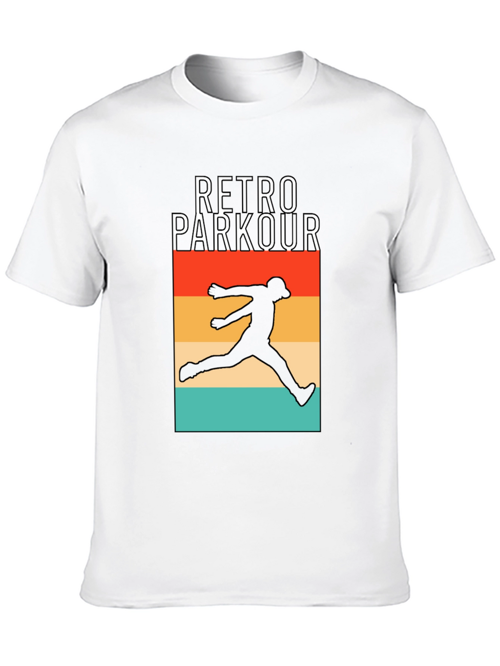 Retro Parkour Graphic T-Shirt - Urban Style Tee