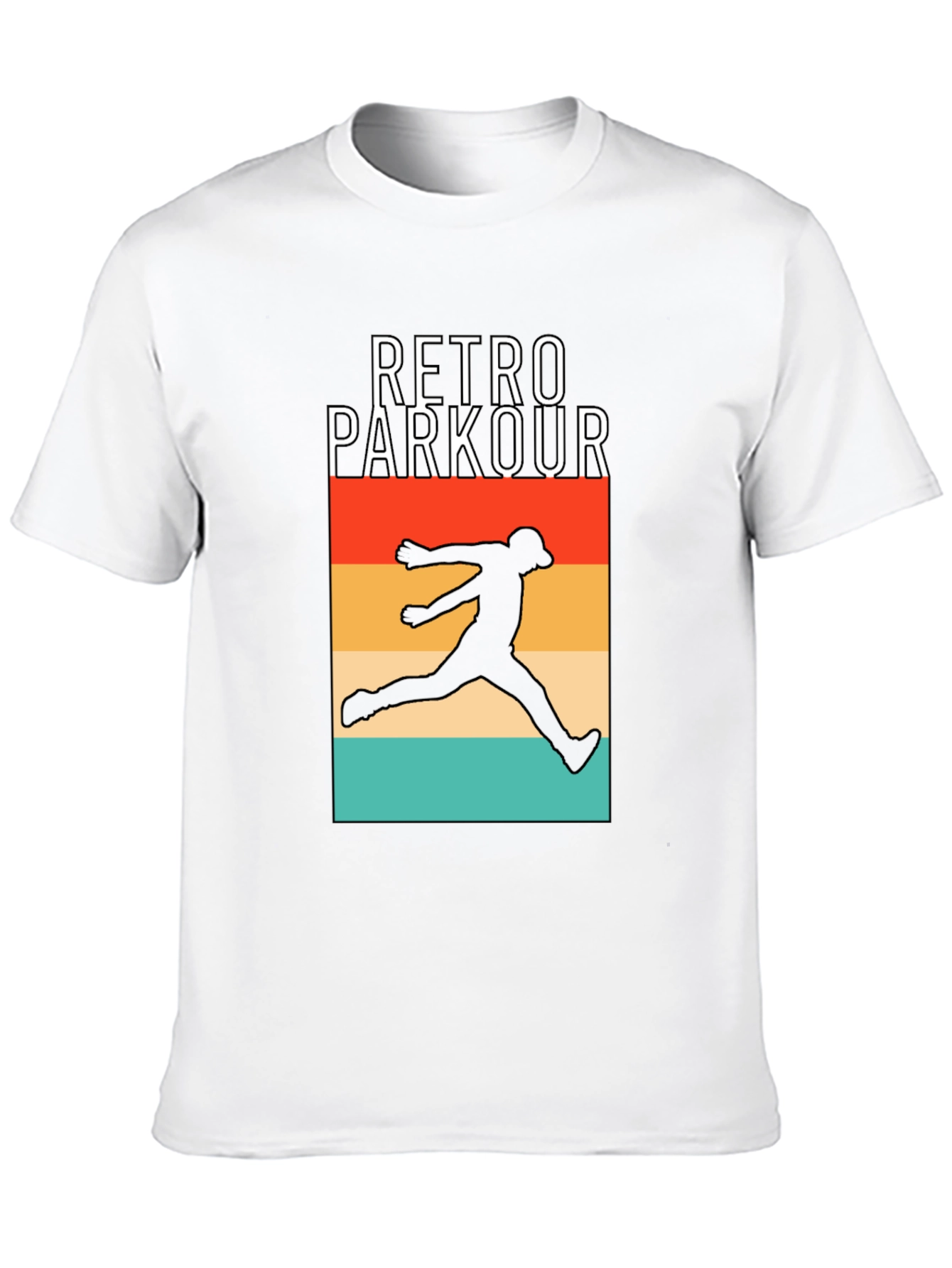 Retro Parkour Graphic T-Shirt - Urban Style Tee