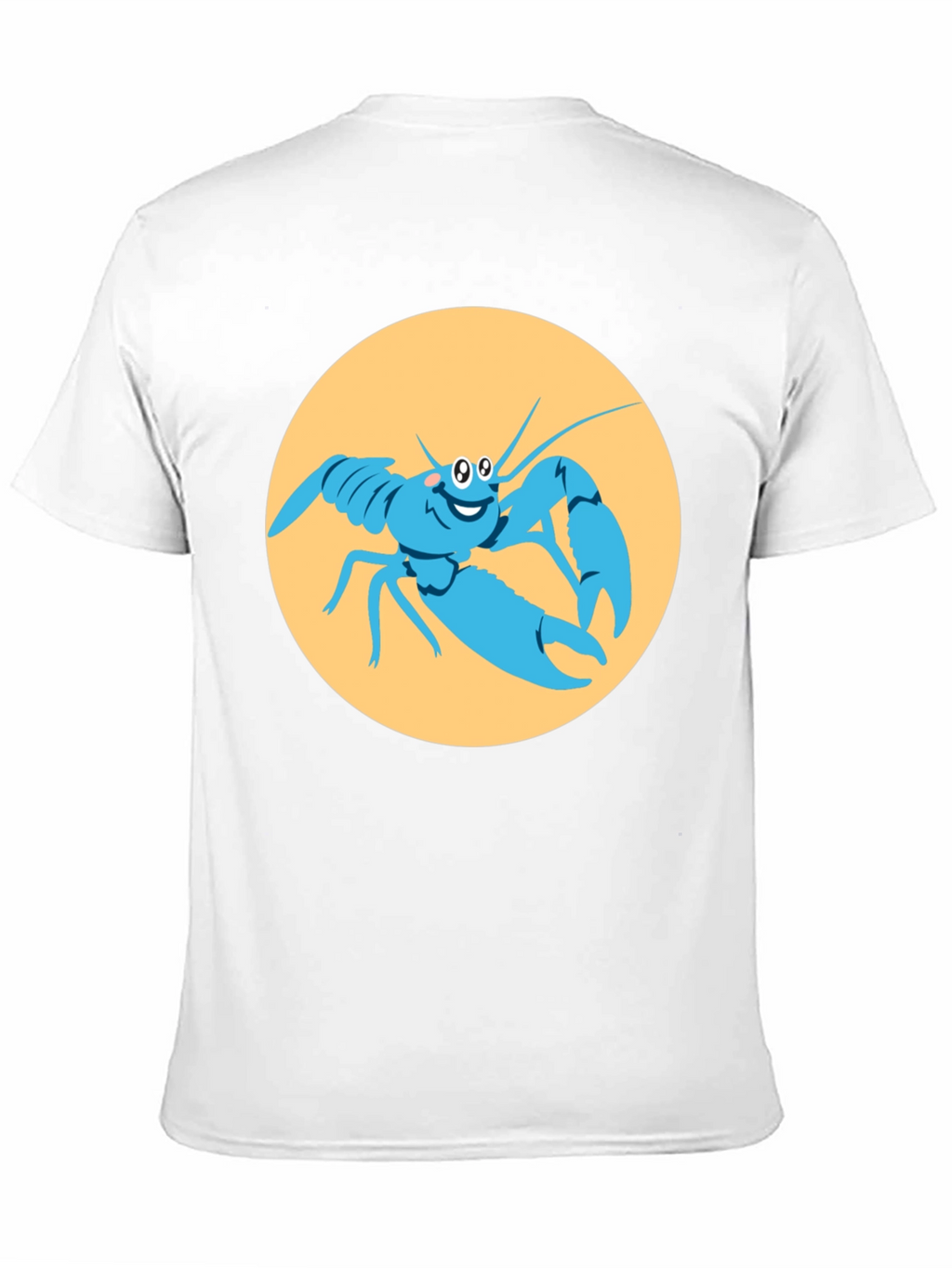 Funny Lobster Graphic Black T-Shirt