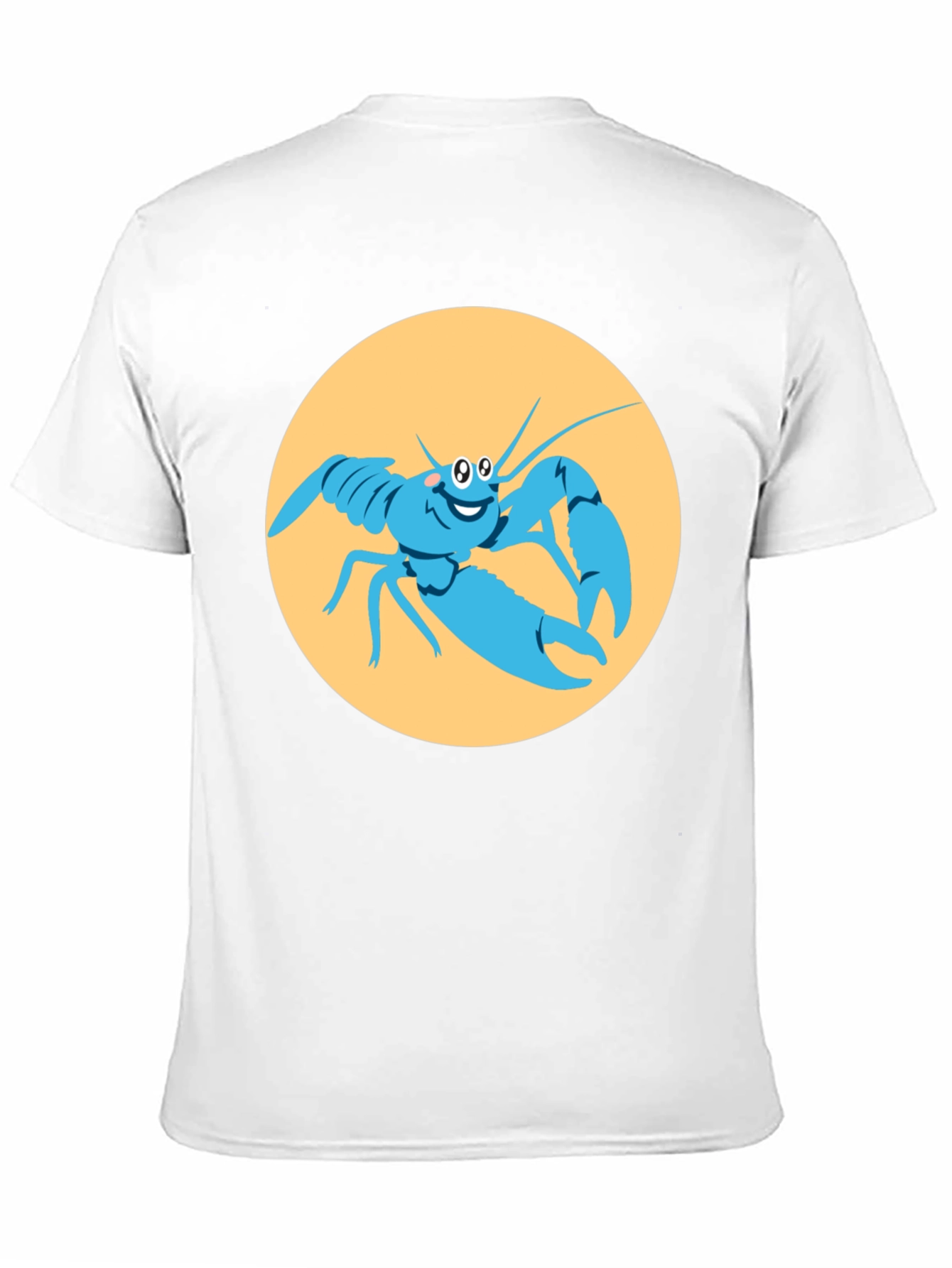 Funny Lobster Graphic Black T-Shirt