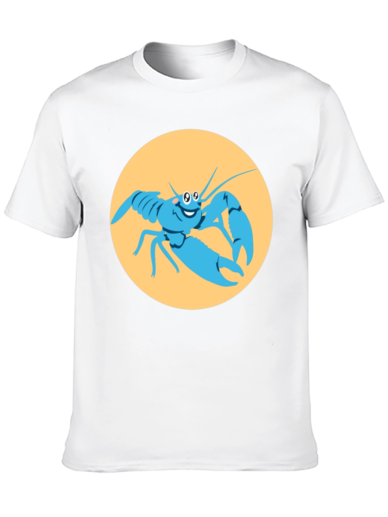 Funny Lobster Graphic Black T-Shirt