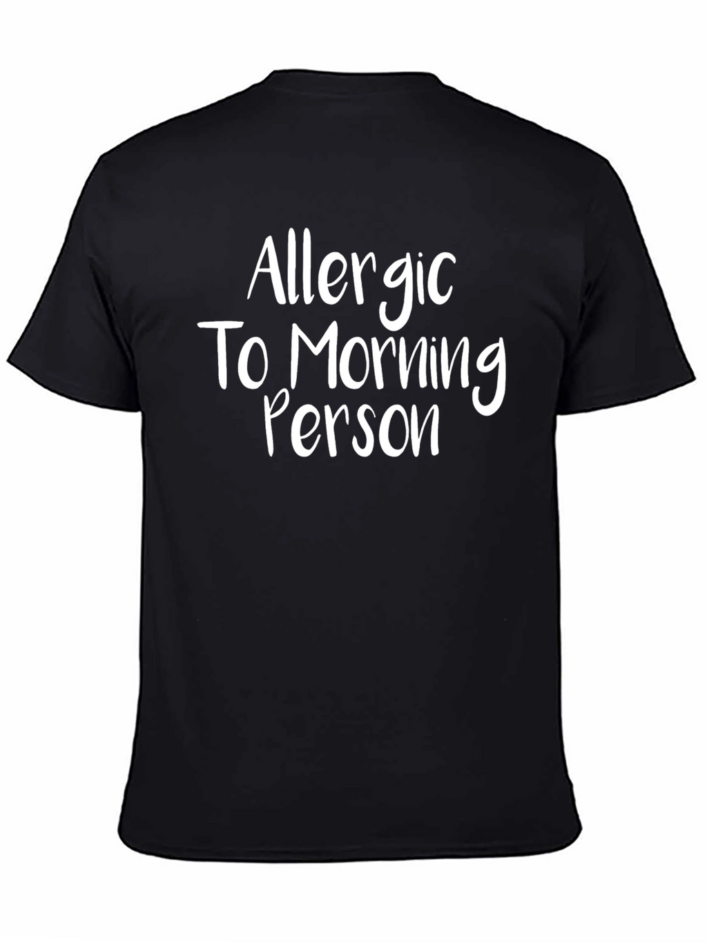Allergic To Morning Person Graphic Tee