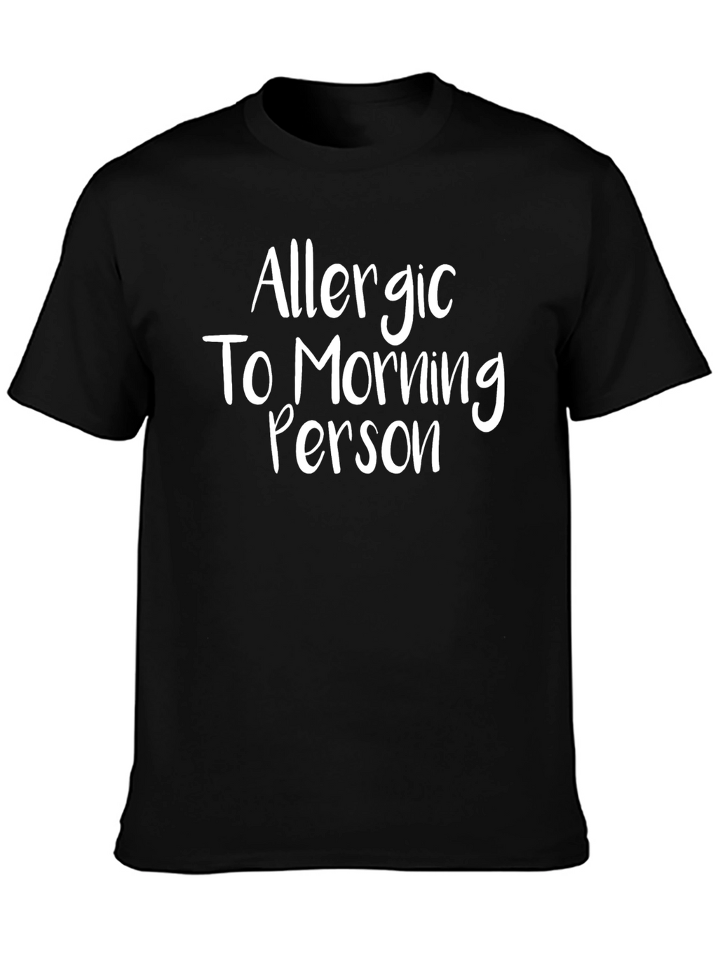 Allergic To Morning Person Graphic Tee
