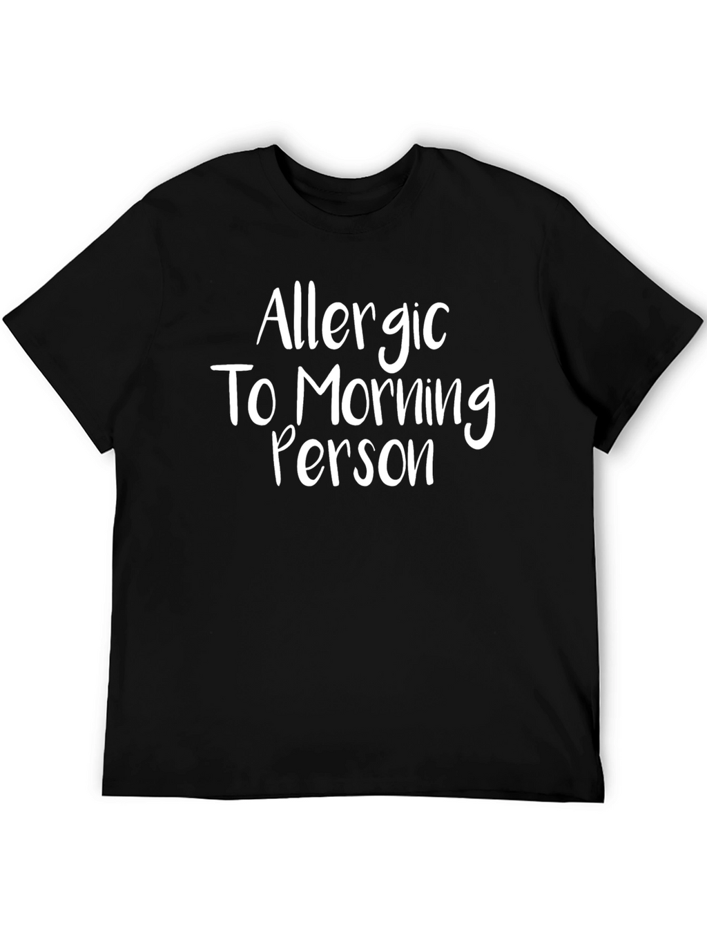 Allergic To Morning Person Graphic Tee