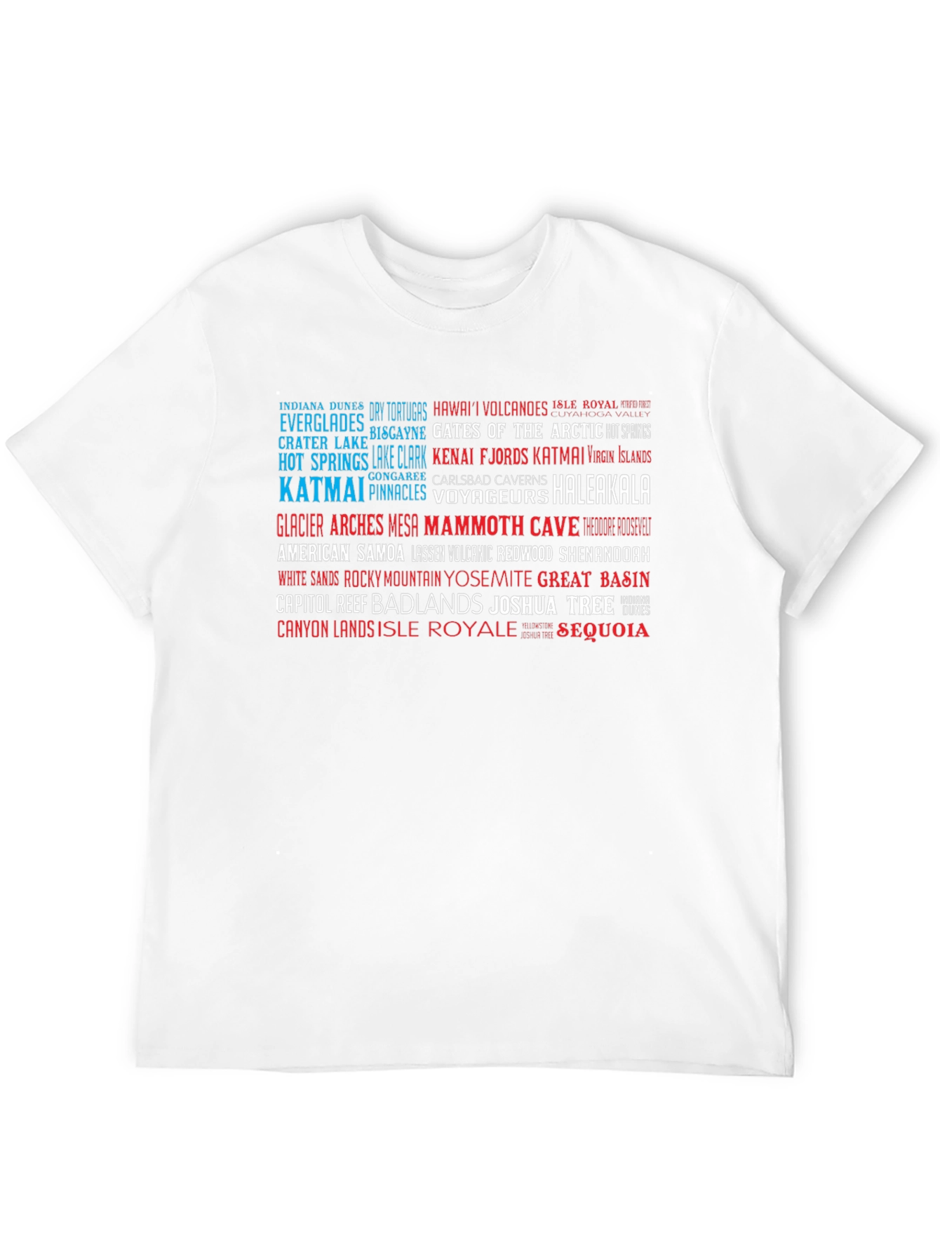 National Parks Word Art T-Shirt