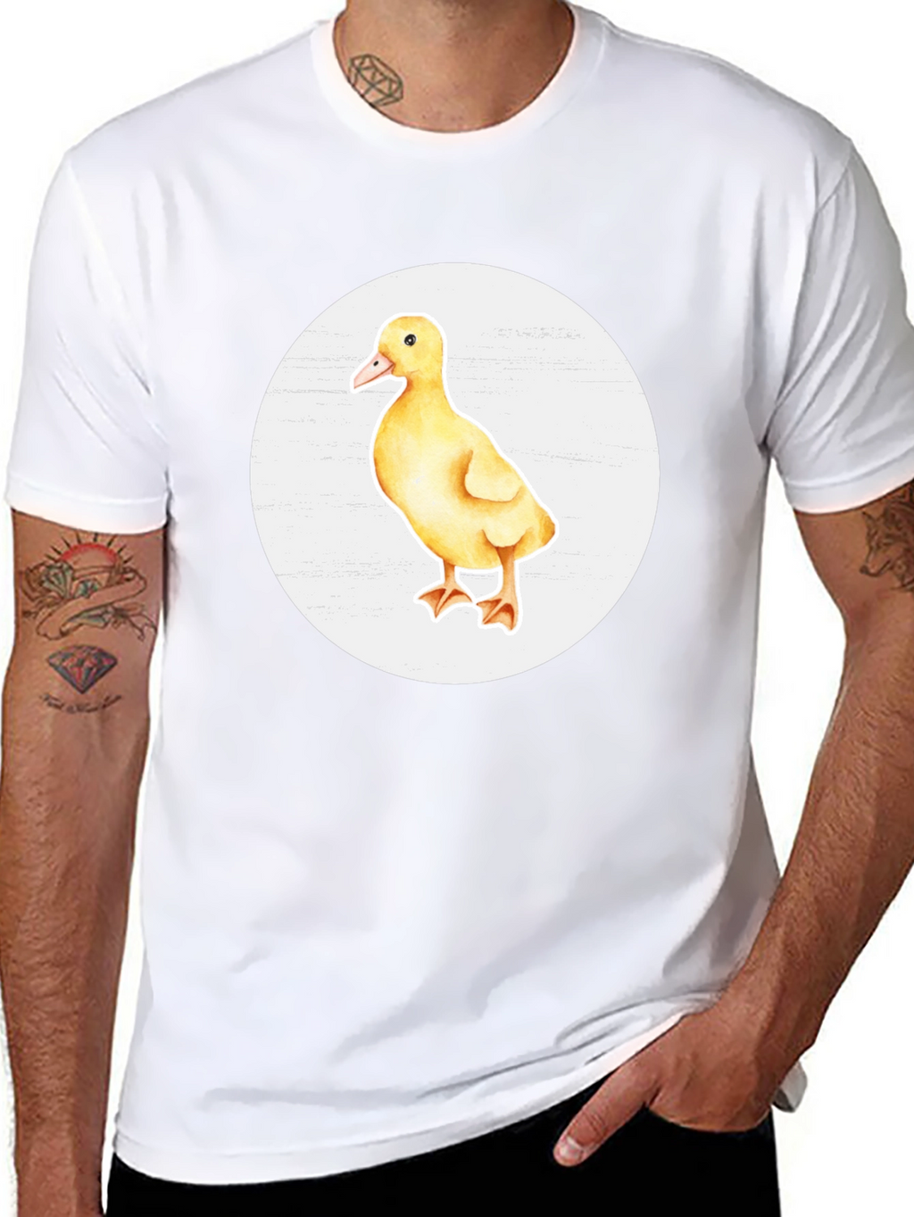 Duckling Graphic Black T-Shirt