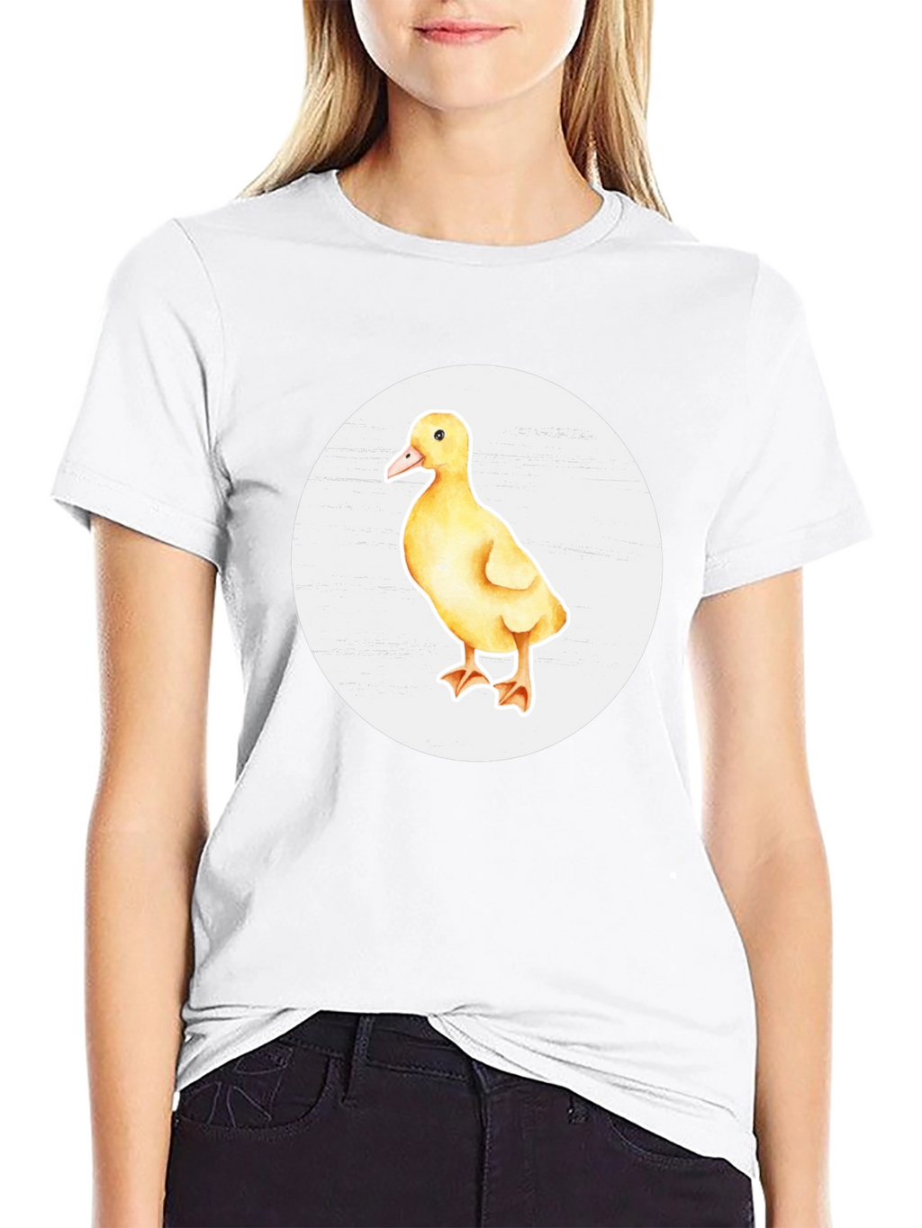 Duckling Graphic Black T-Shirt