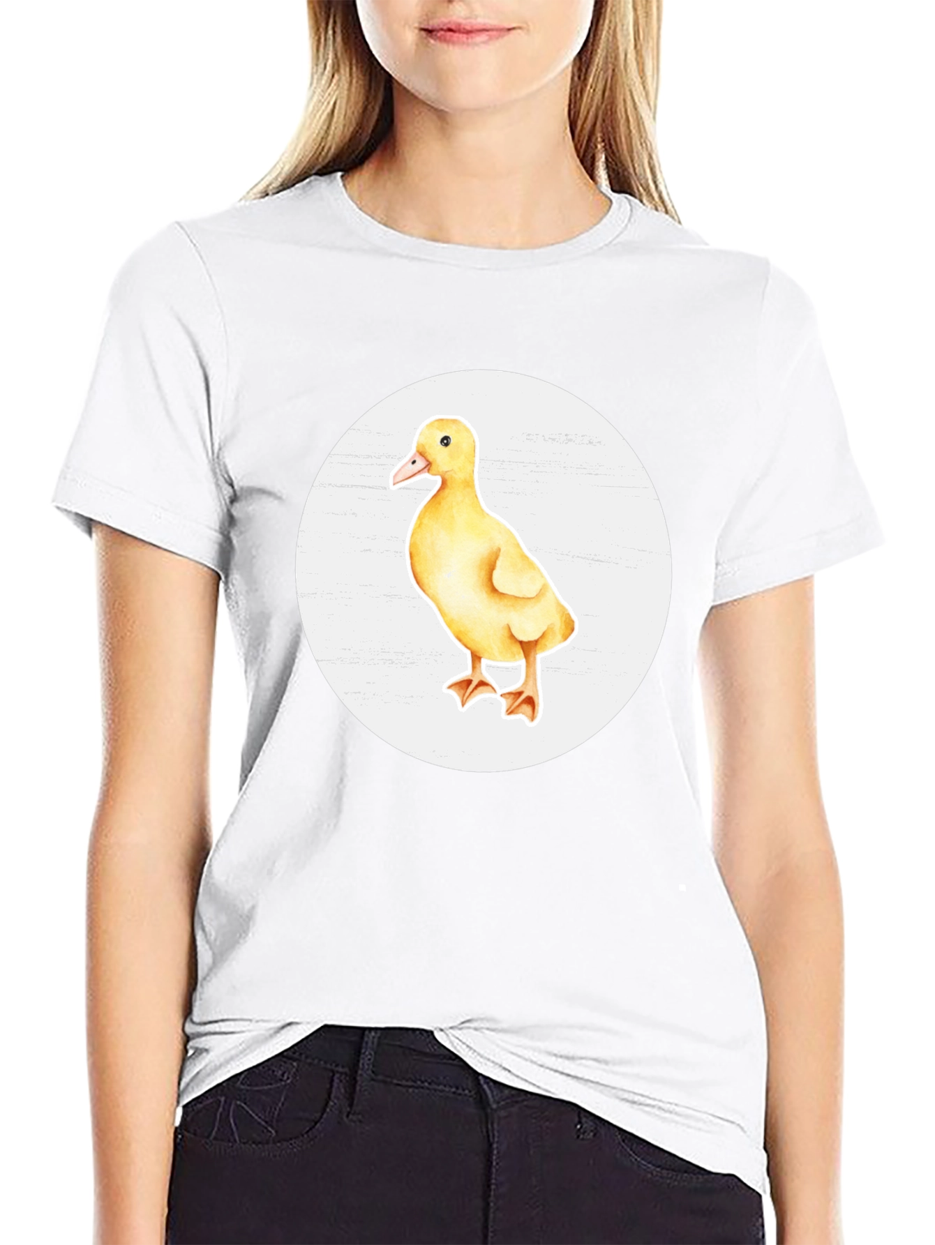 Duckling Graphic Black T-Shirt