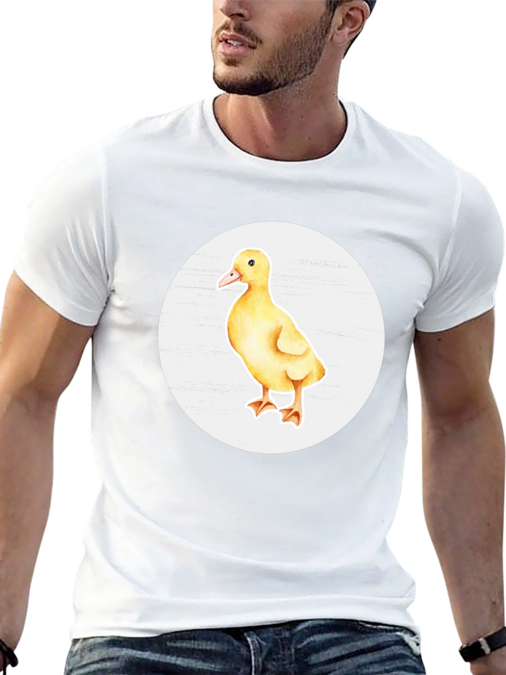 Duckling Graphic Black T-Shirt