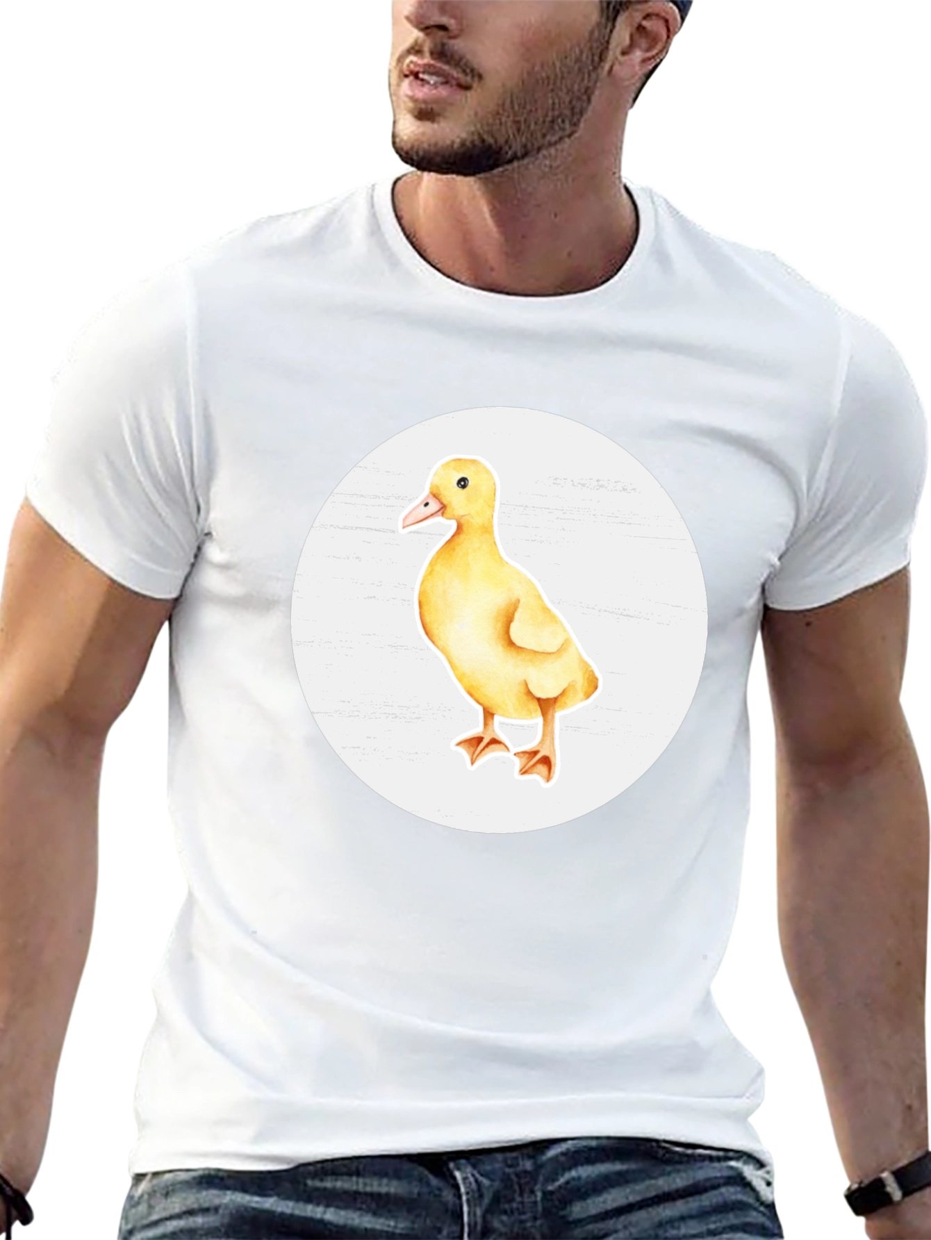 Duckling Graphic Black T-Shirt