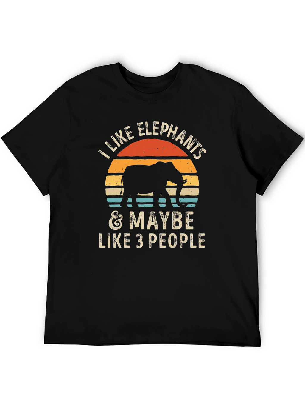 Elephant Lover Graphic Tee - I Like Elephants T-Shirt