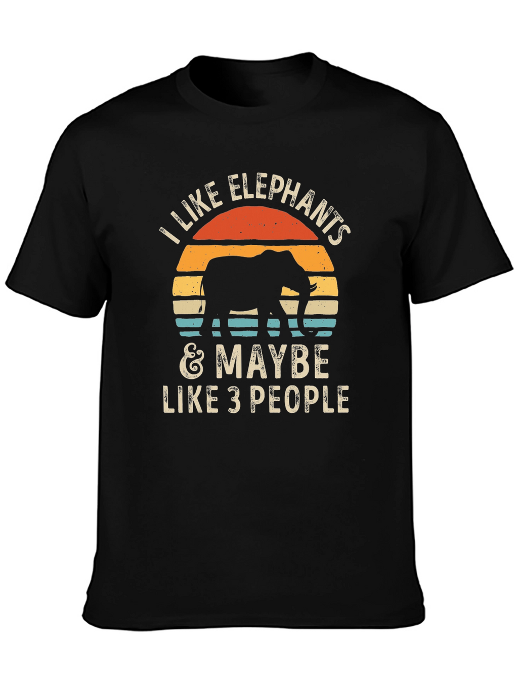 Elephant Lover Graphic Tee - I Like Elephants T-Shirt
