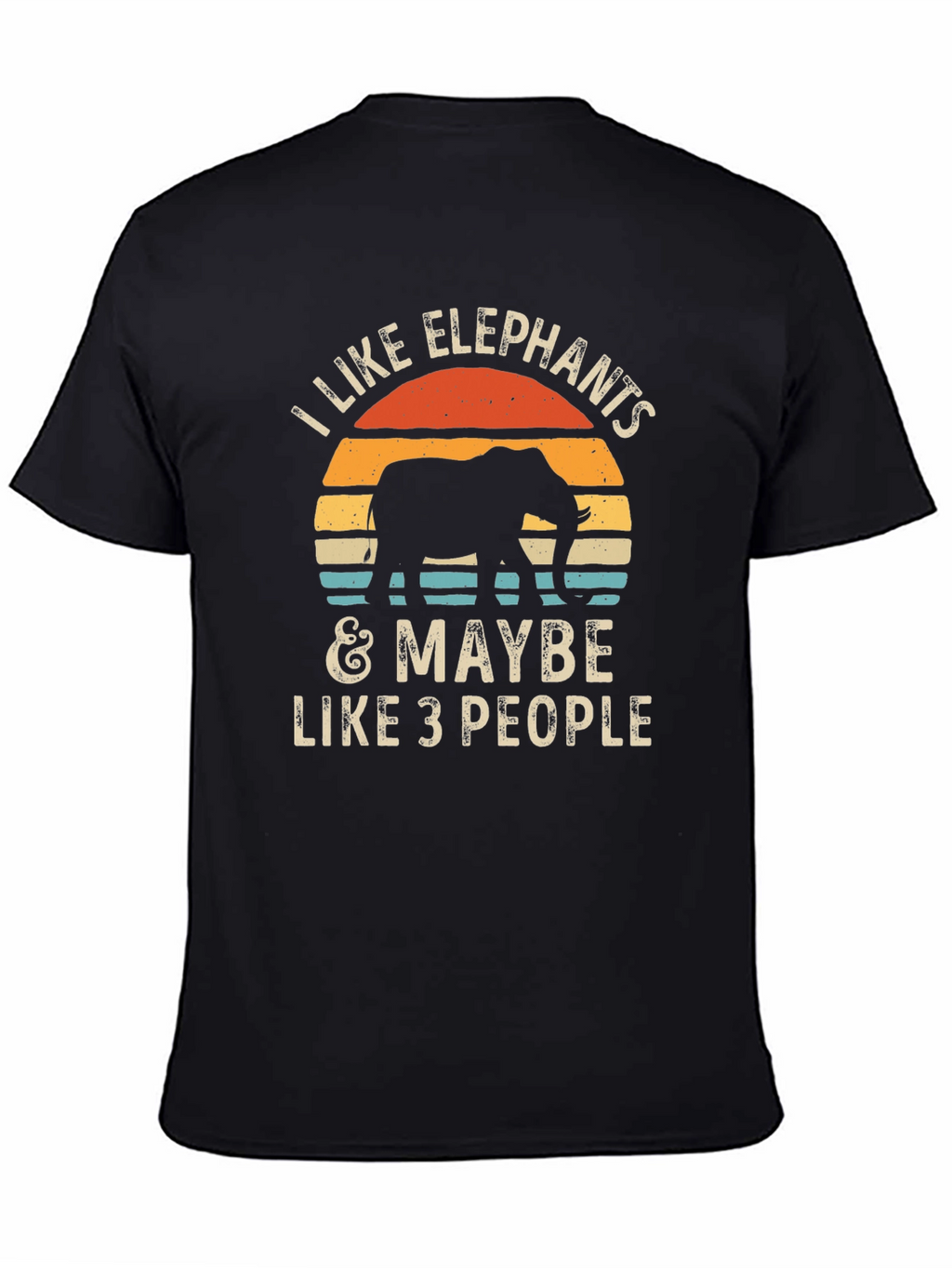 Elephant Lover Graphic Tee - I Like Elephants T-Shirt