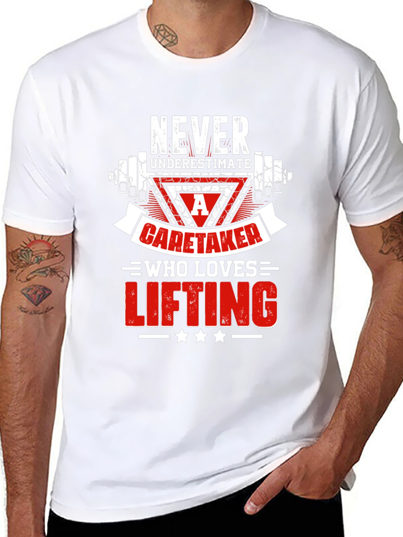 Caretaker Who Loves Lifting T-Shirt