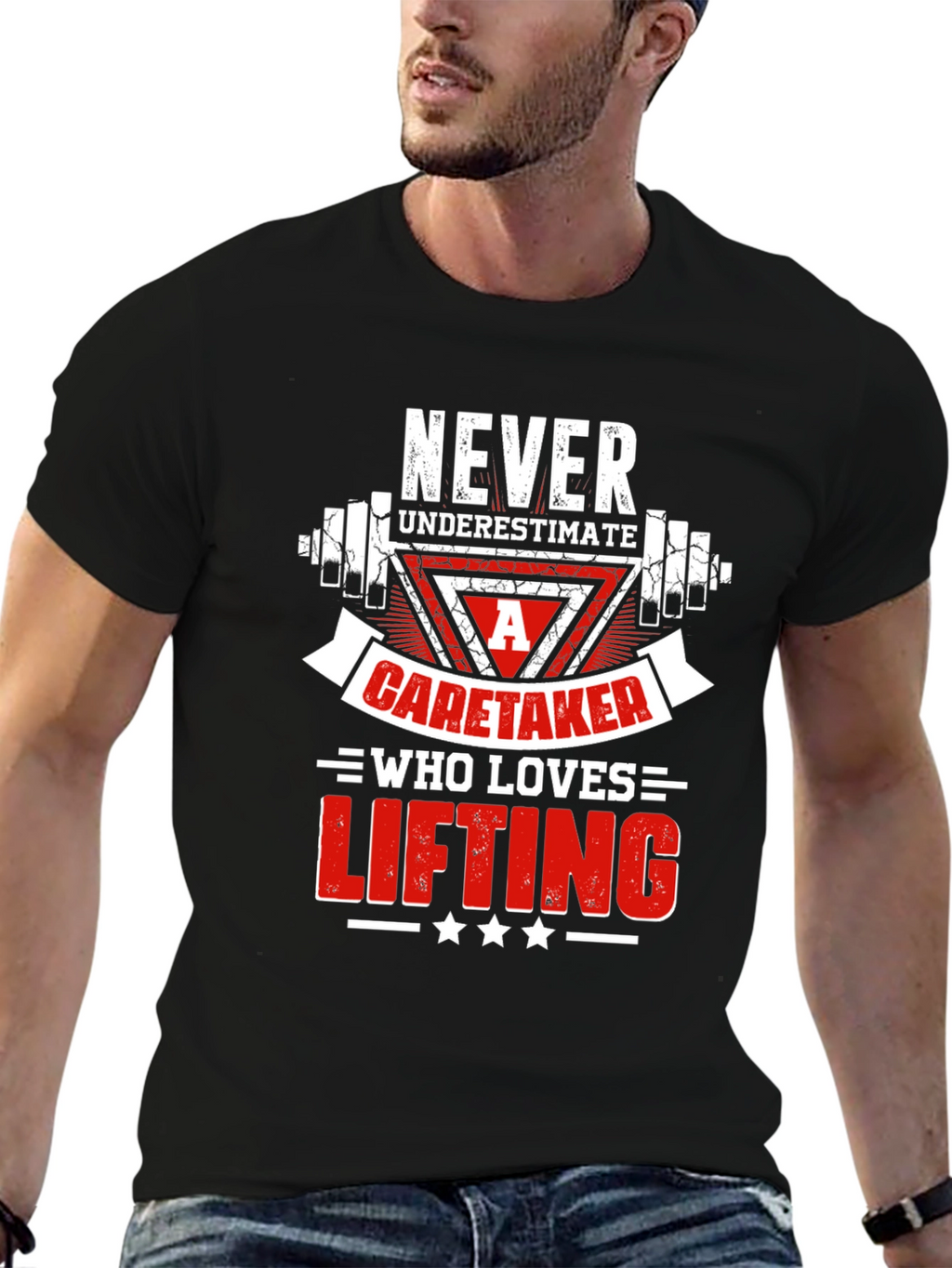 Caretaker Who Loves Lifting T-Shirt