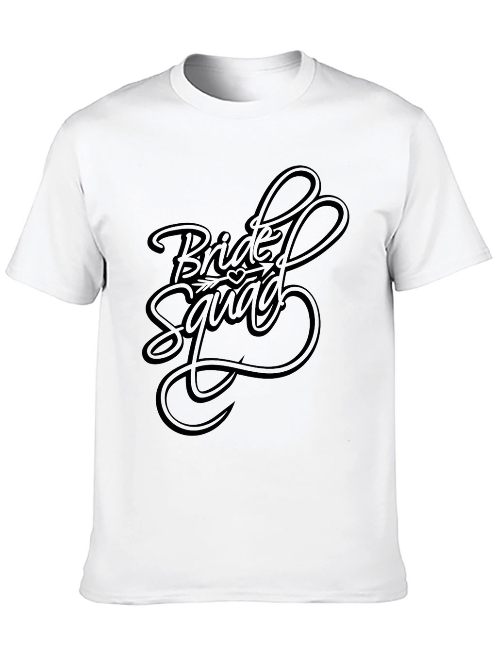 Bride Squad Crew Neck T-Shirt - Black