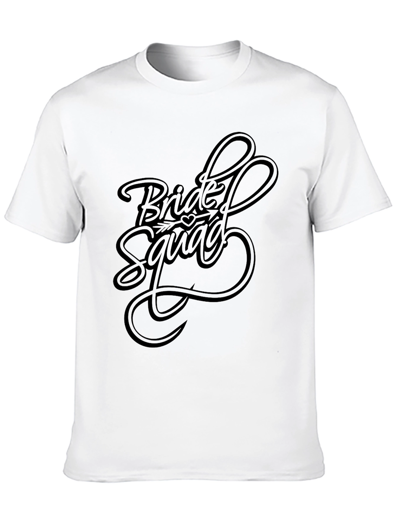 Bride Squad Crew Neck T-Shirt - Black
