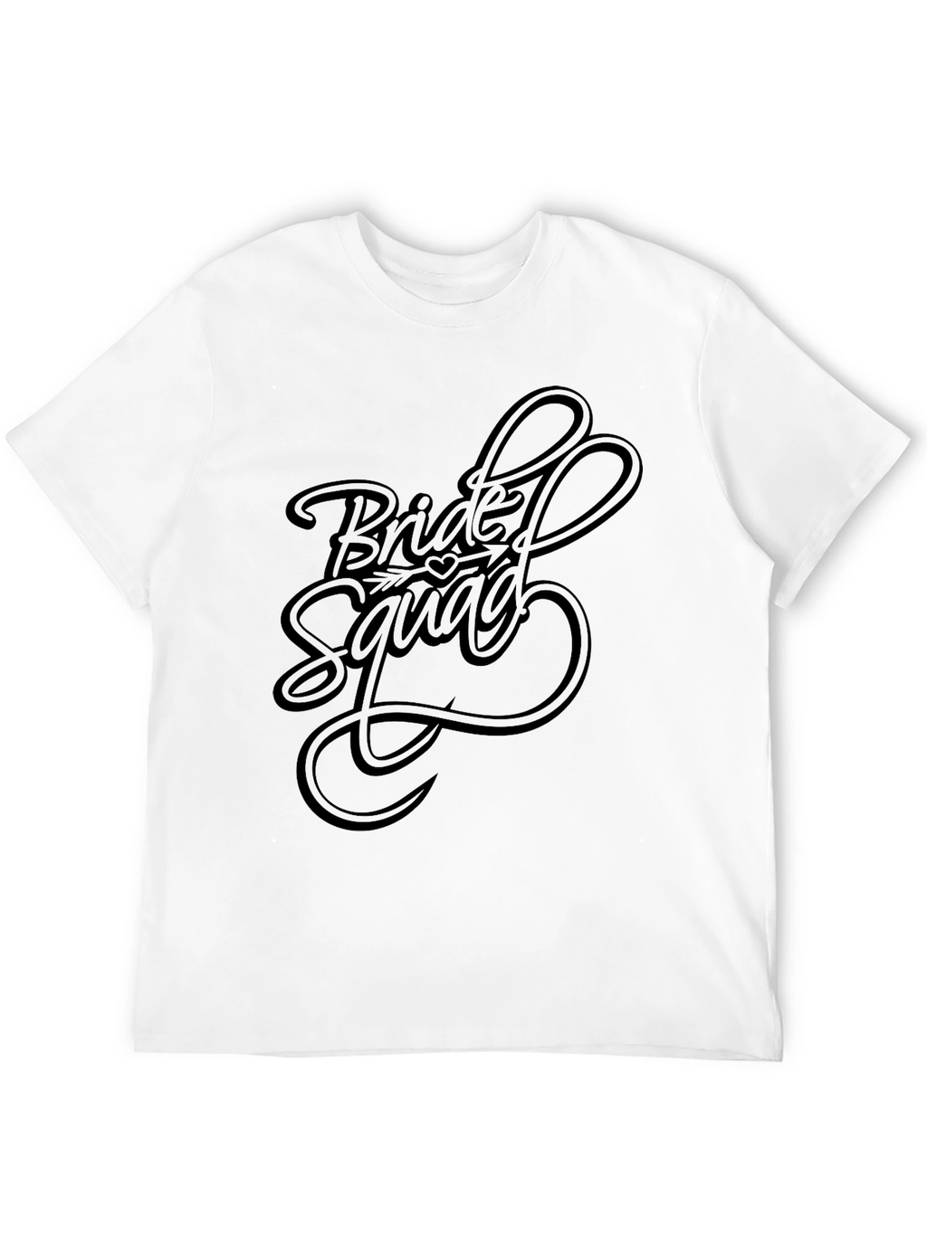 Bride Squad Crew Neck T-Shirt - Black