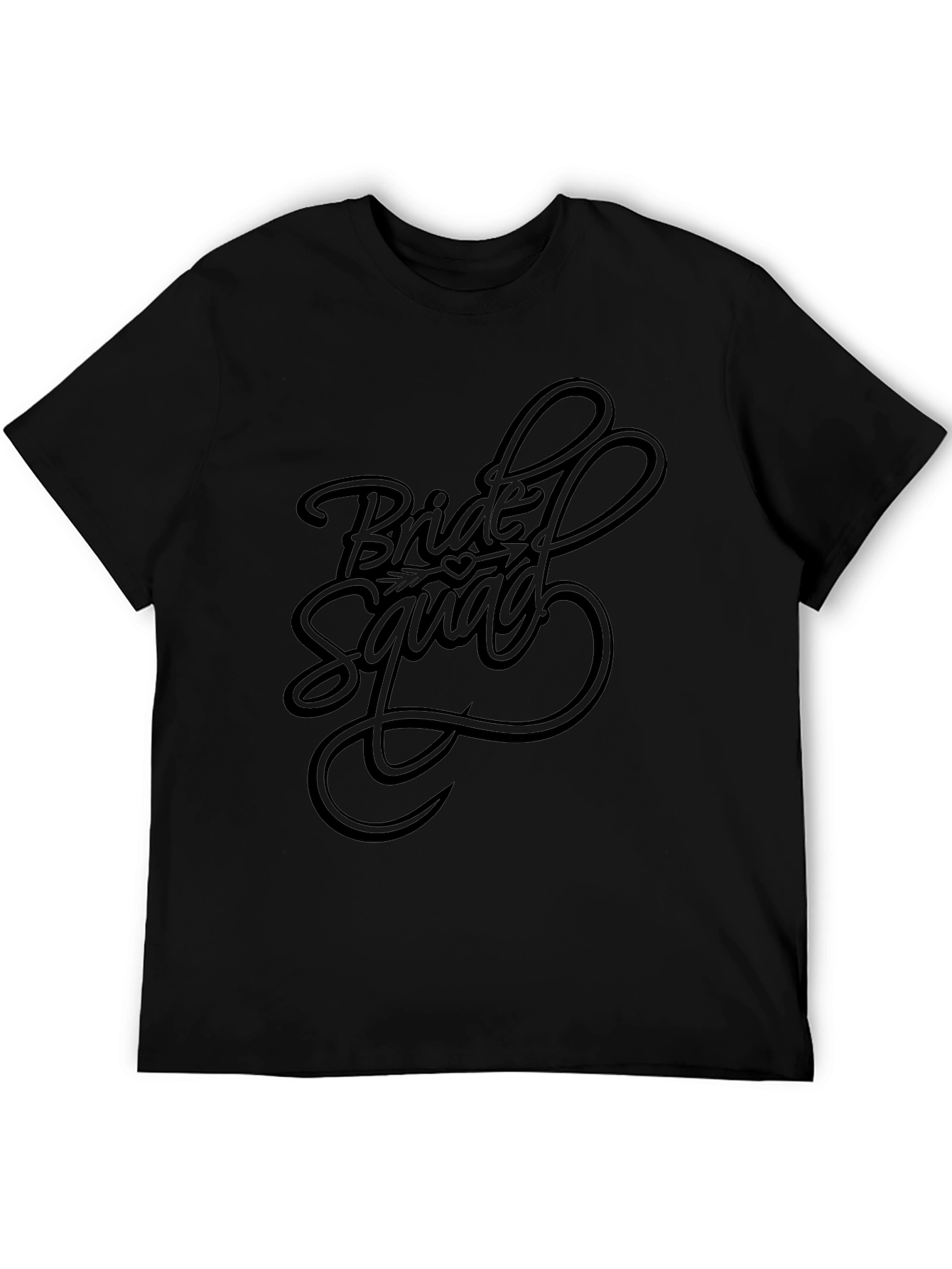 Bride Squad Crew Neck T-Shirt - Black