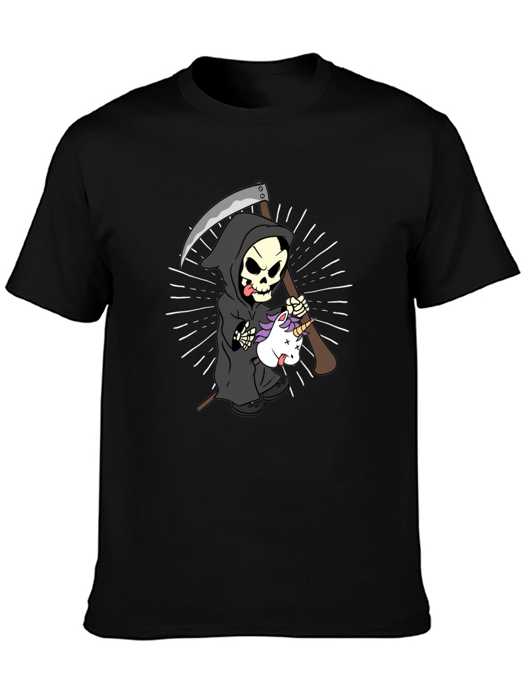 Grim Reaper Unicorn T-Shirt