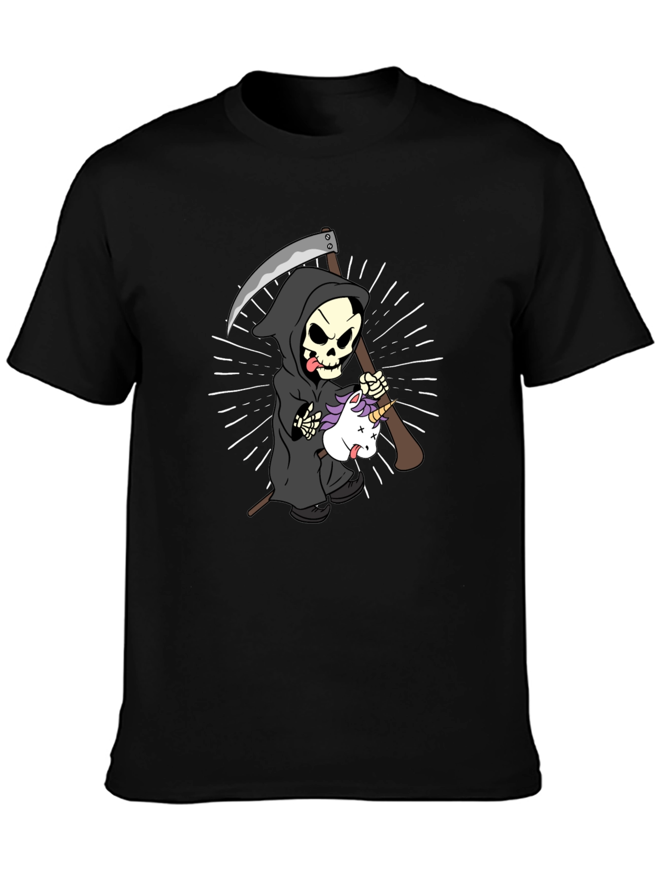 Grim Reaper Unicorn T-Shirt