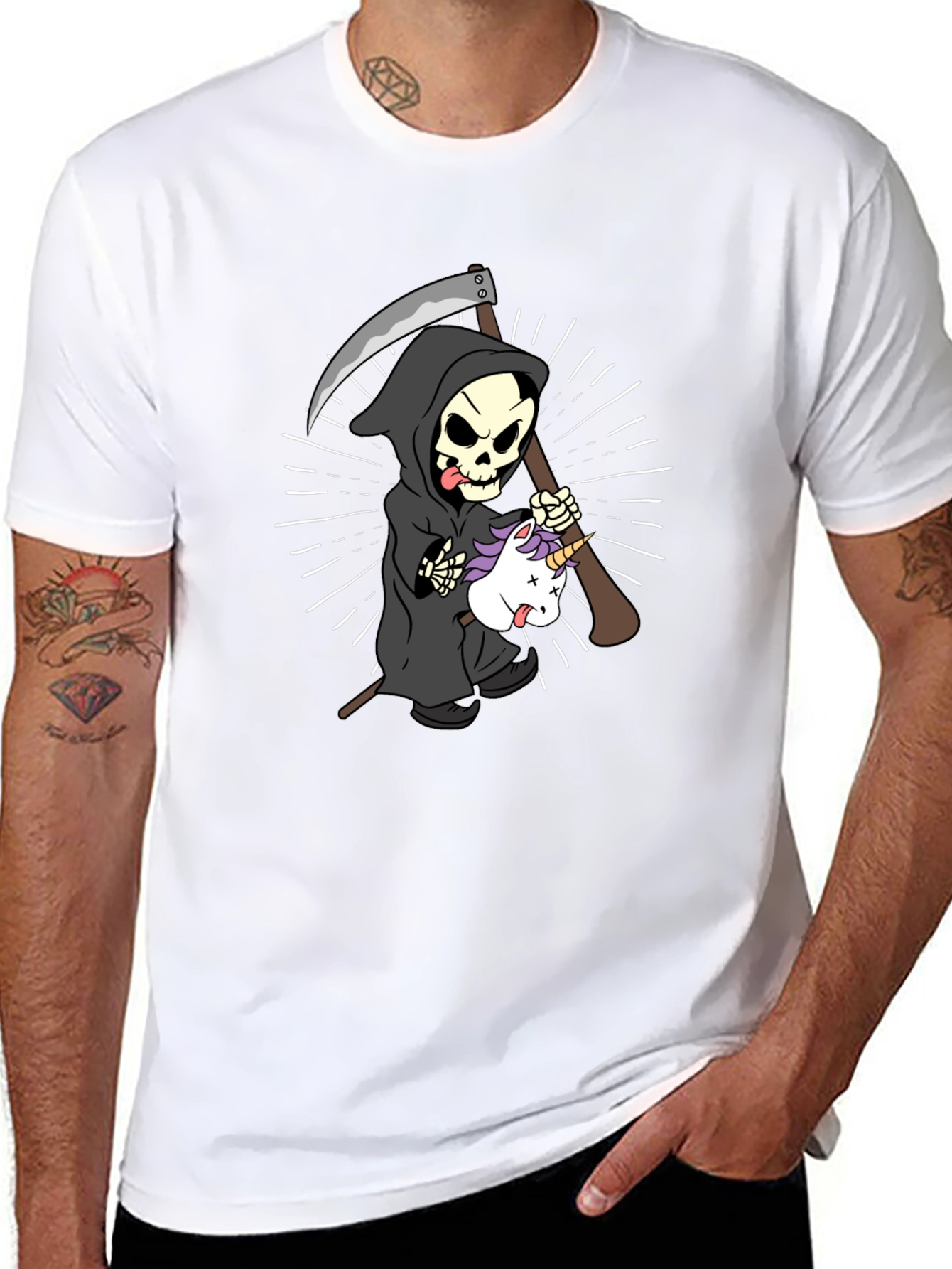 Grim Reaper Unicorn T-Shirt