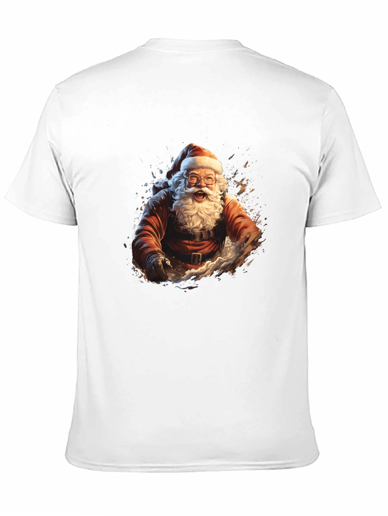Santa Claus Graphic Tee - Black T-Shirt
