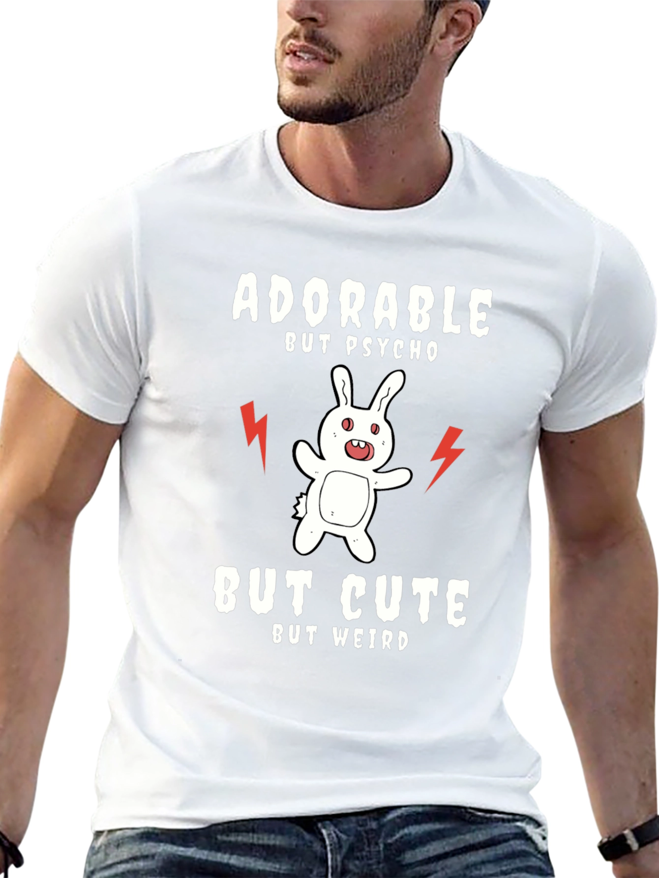 Adorable Psycho Rabbit Graphic Tee