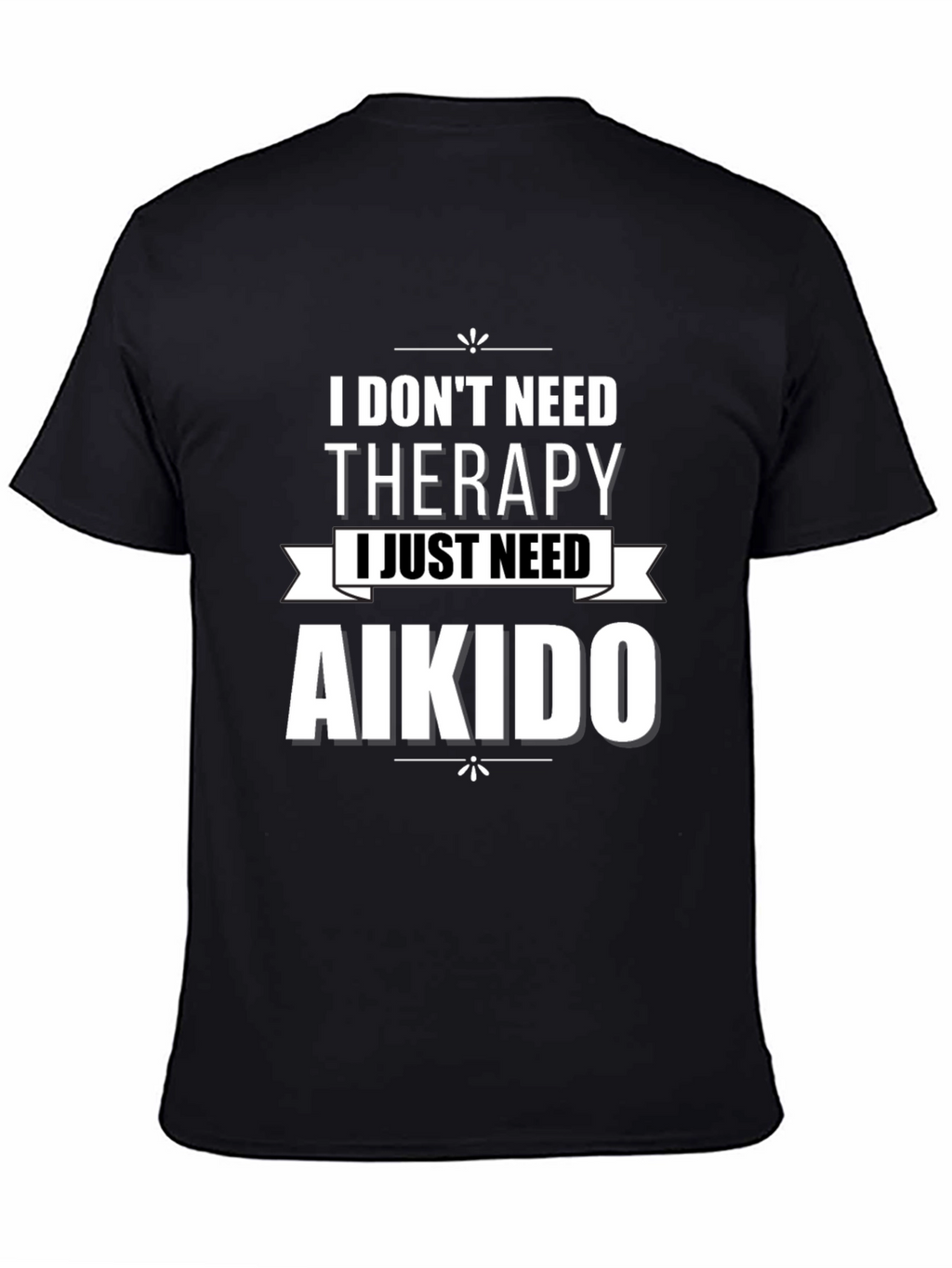 Aikido Therapy Graphic T-Shirt - Black
