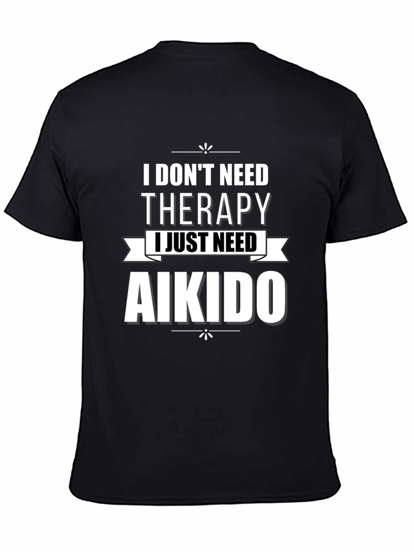 Aikido Therapy Graphic T-Shirt - Black