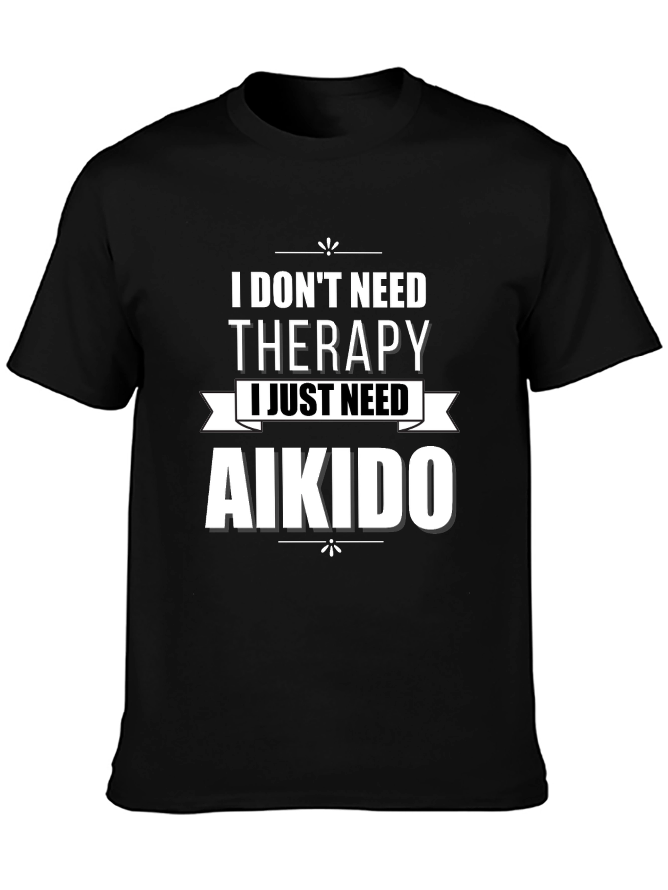 Aikido Therapy Graphic T-Shirt - Black