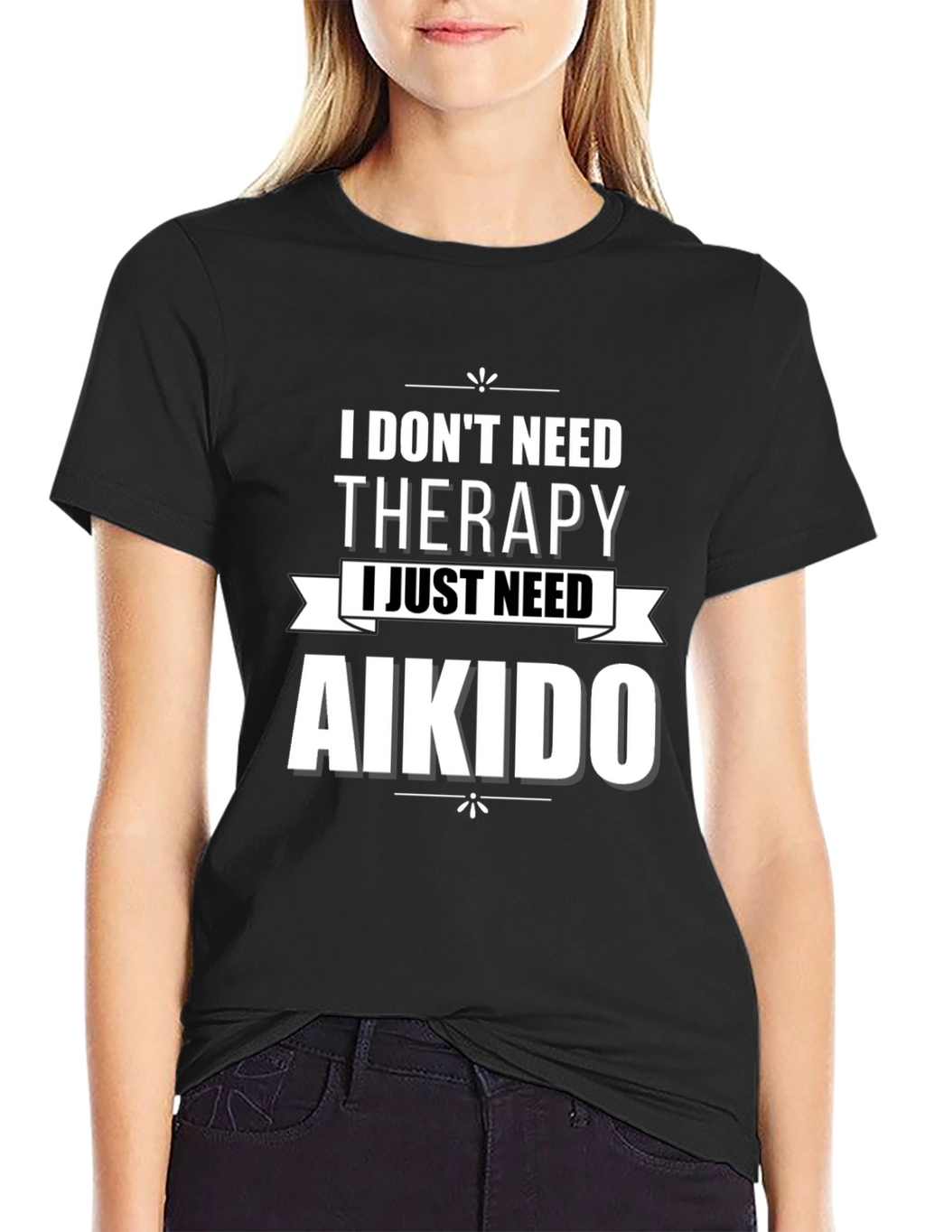Aikido Therapy Graphic T-Shirt - Black