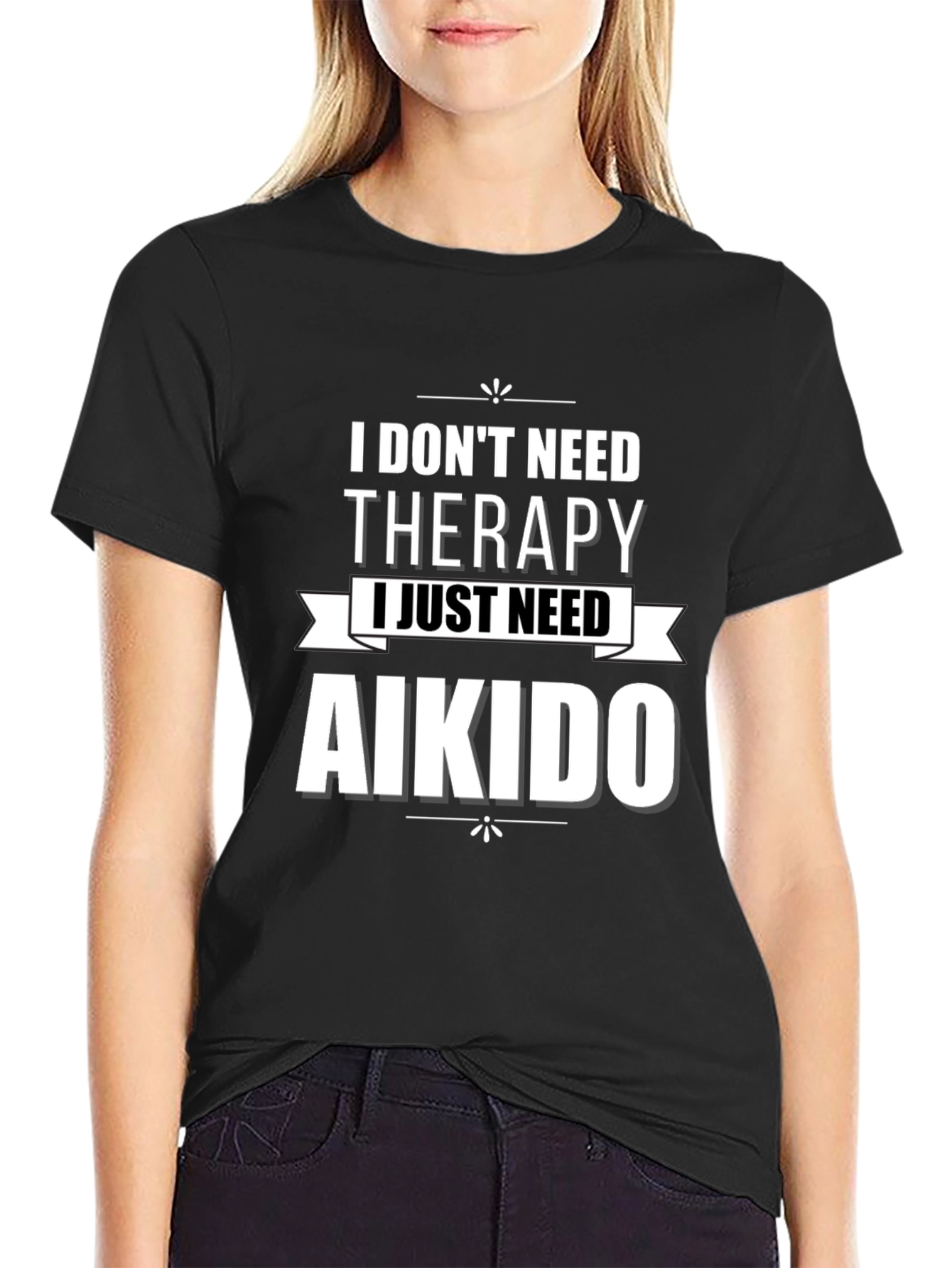 Aikido Therapy Graphic T-Shirt - Black