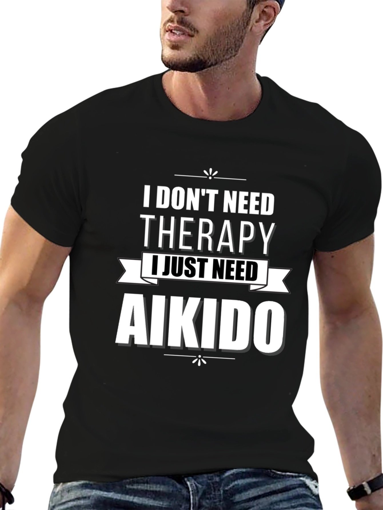 Aikido Therapy Graphic T-Shirt - Black