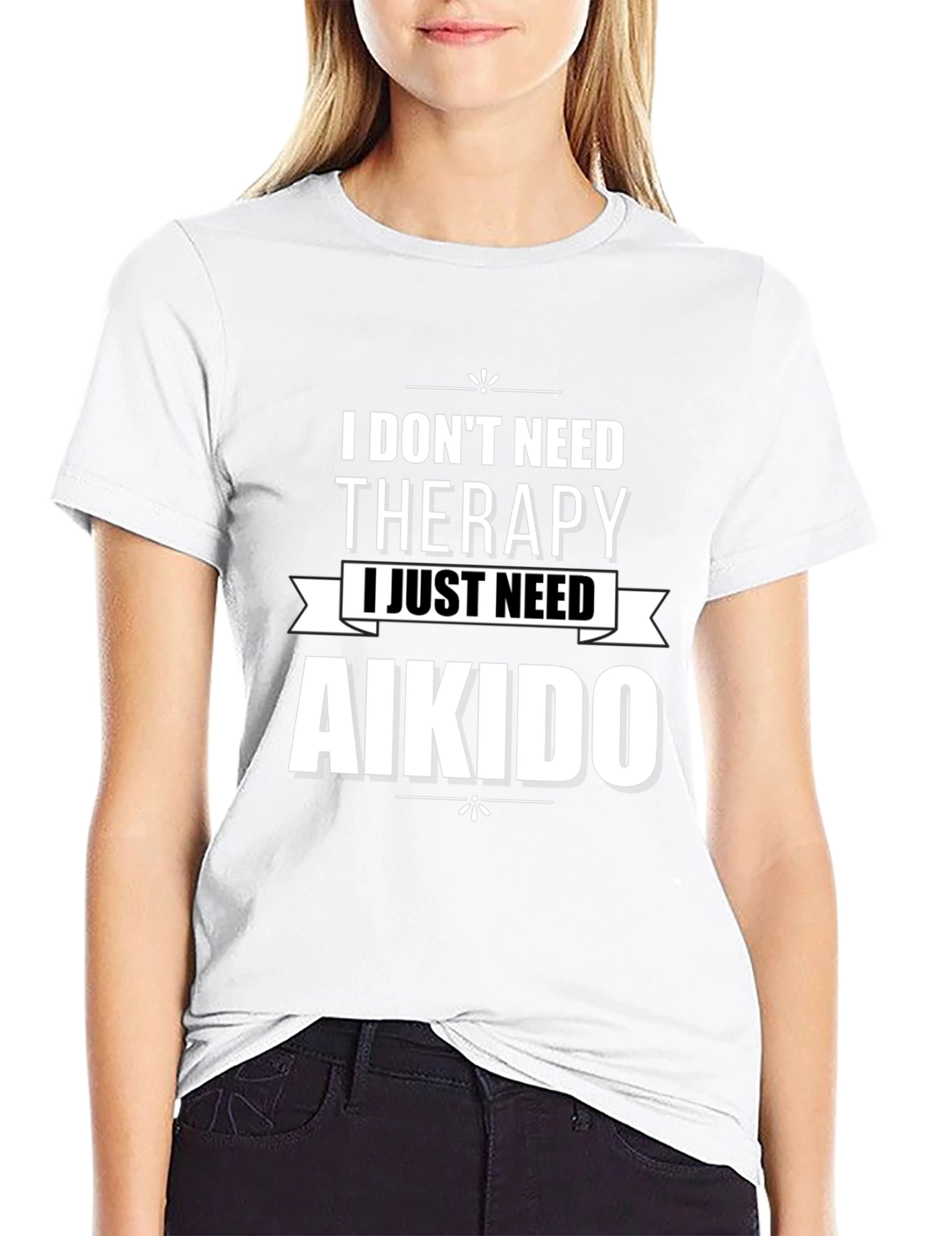 Aikido Therapy Graphic T-Shirt - Black