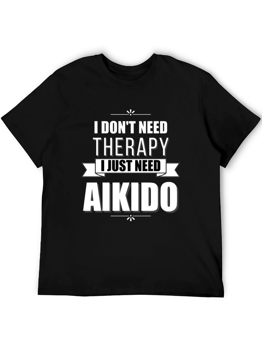 Aikido Therapy Graphic T-Shirt - Black