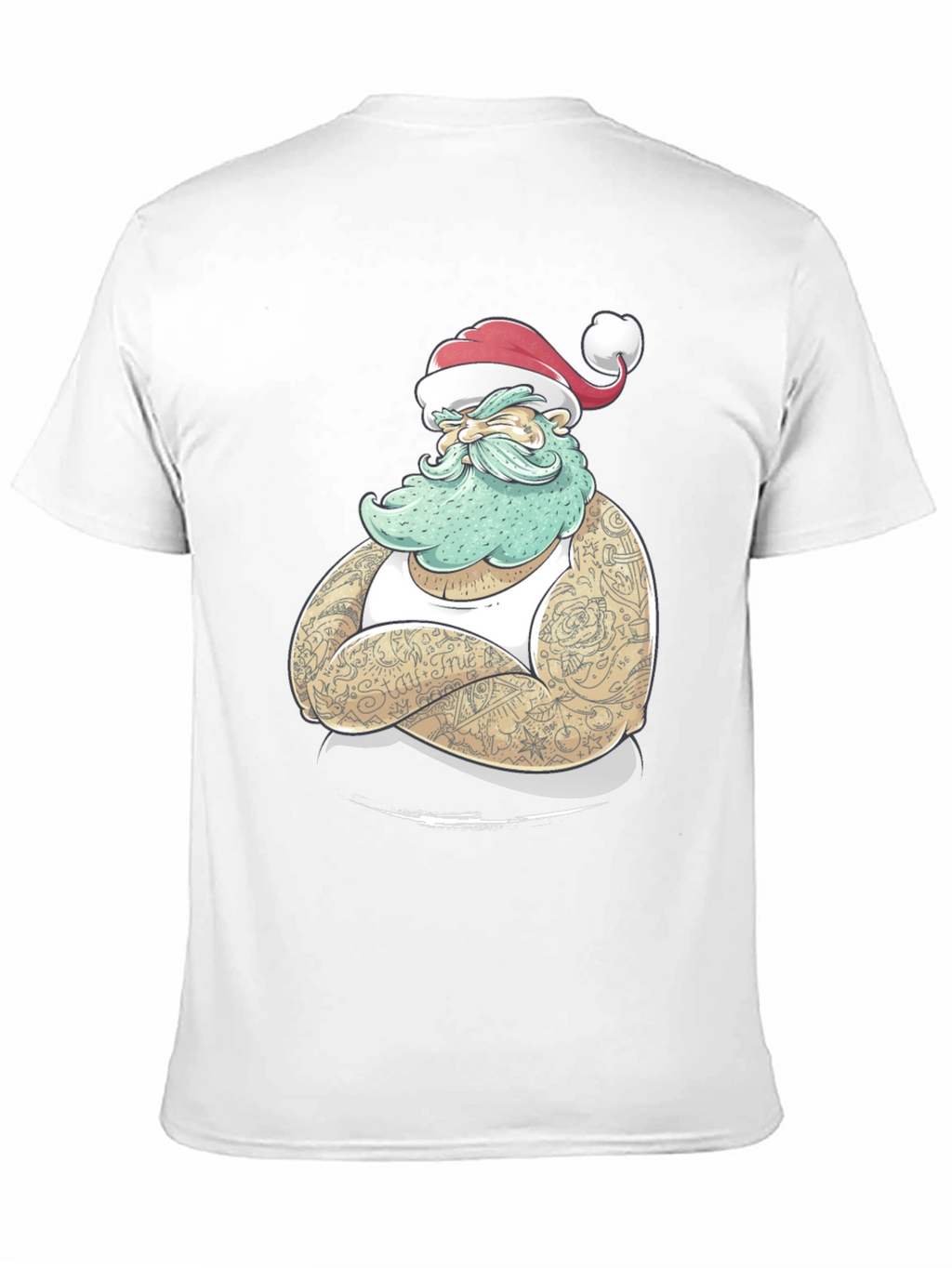 Tattooed Santa Graphic Tee