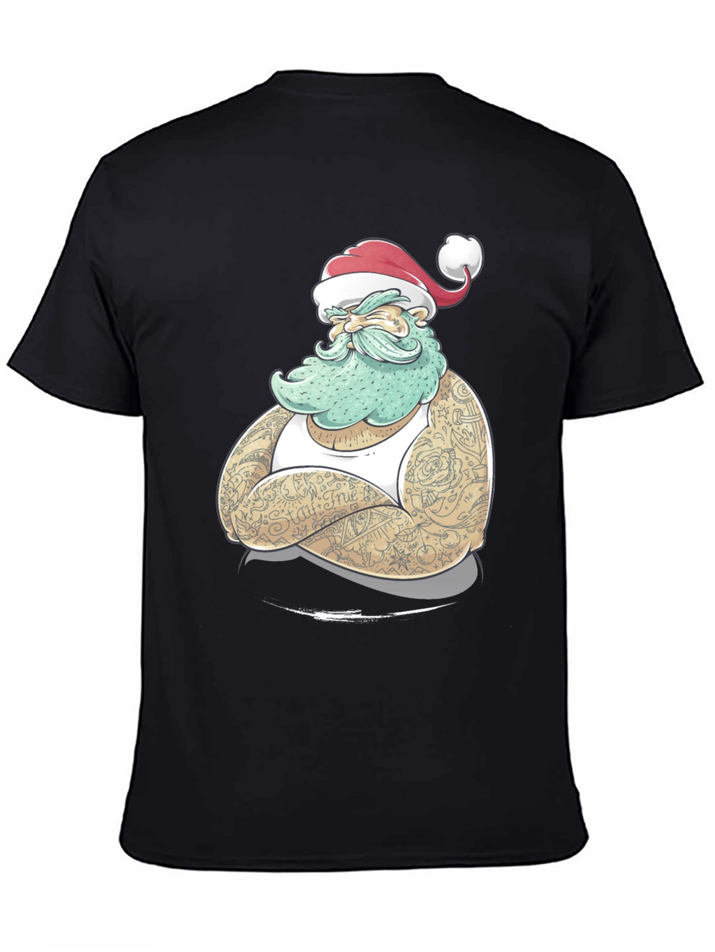 Tattooed Santa Graphic Tee