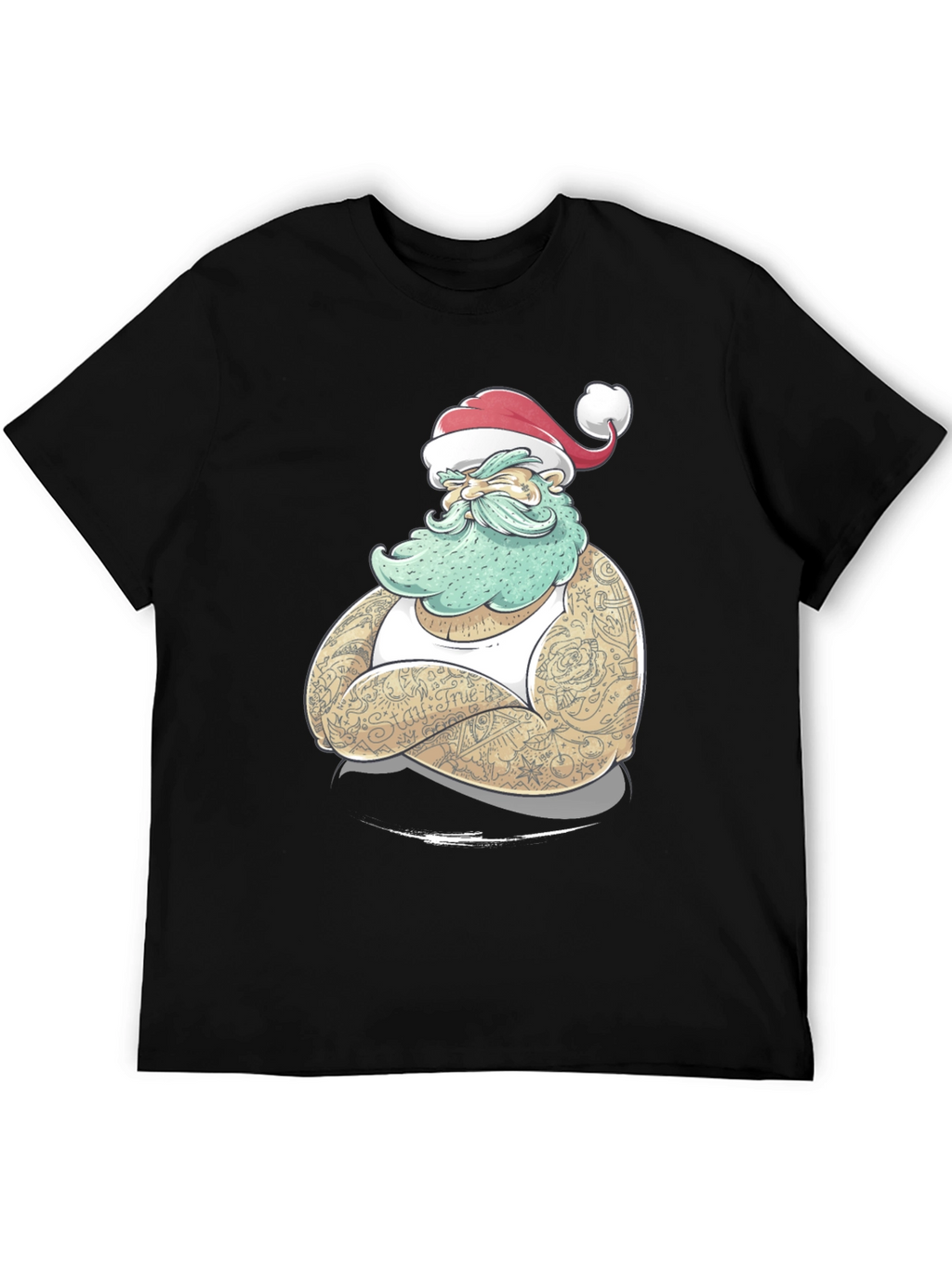 Tattooed Santa Graphic Tee