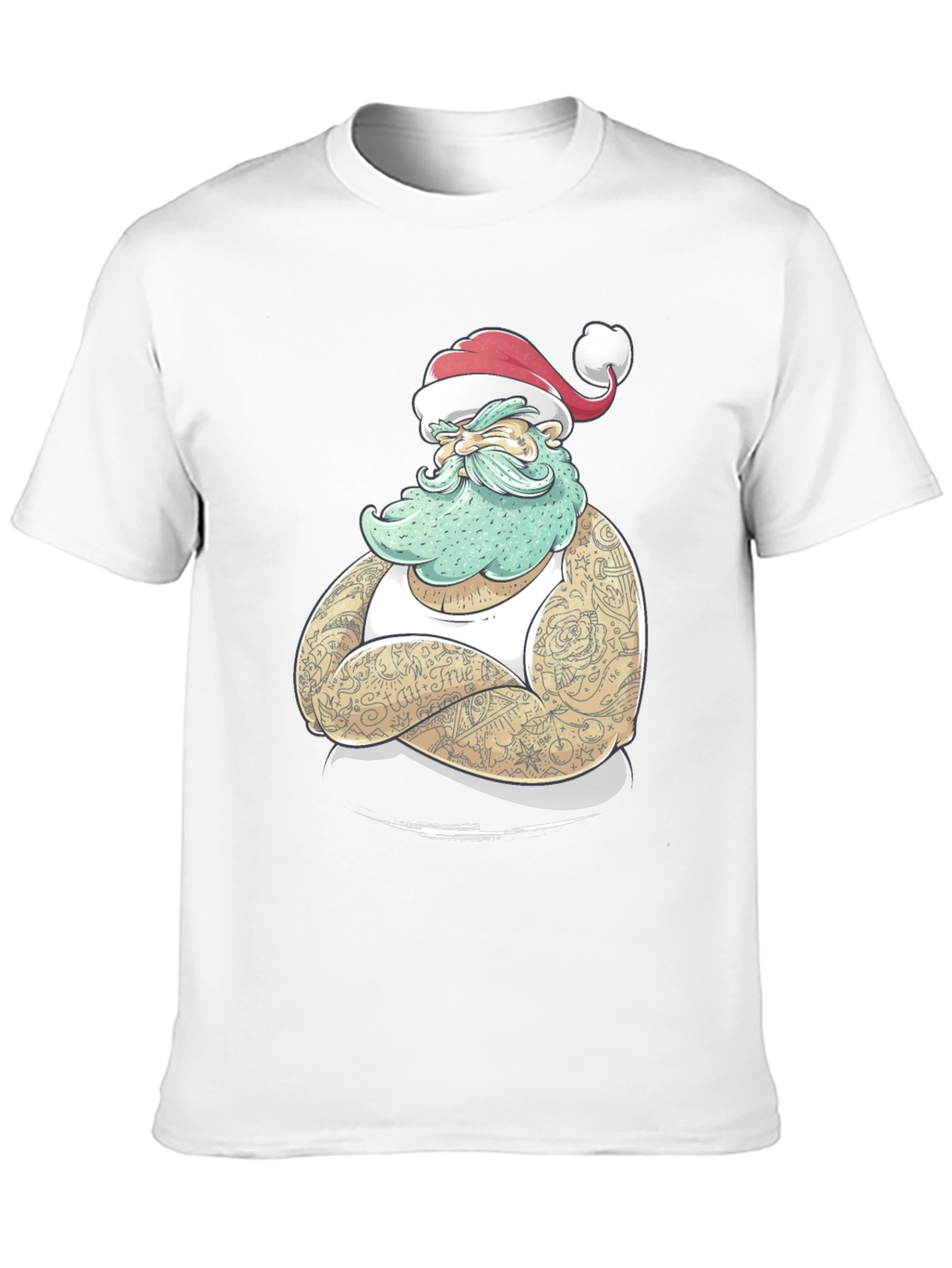 Tattooed Santa Graphic Tee