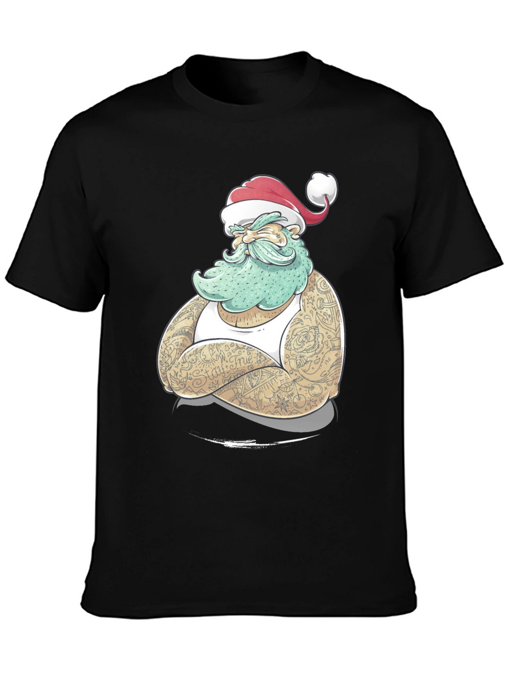 Tattooed Santa Graphic Tee