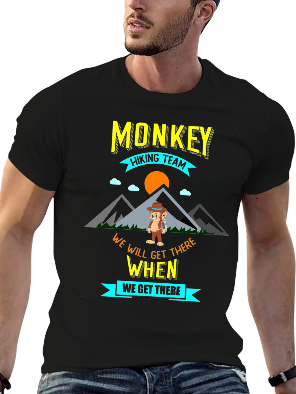 Monkey Hiking Team Adventure T-Shirt