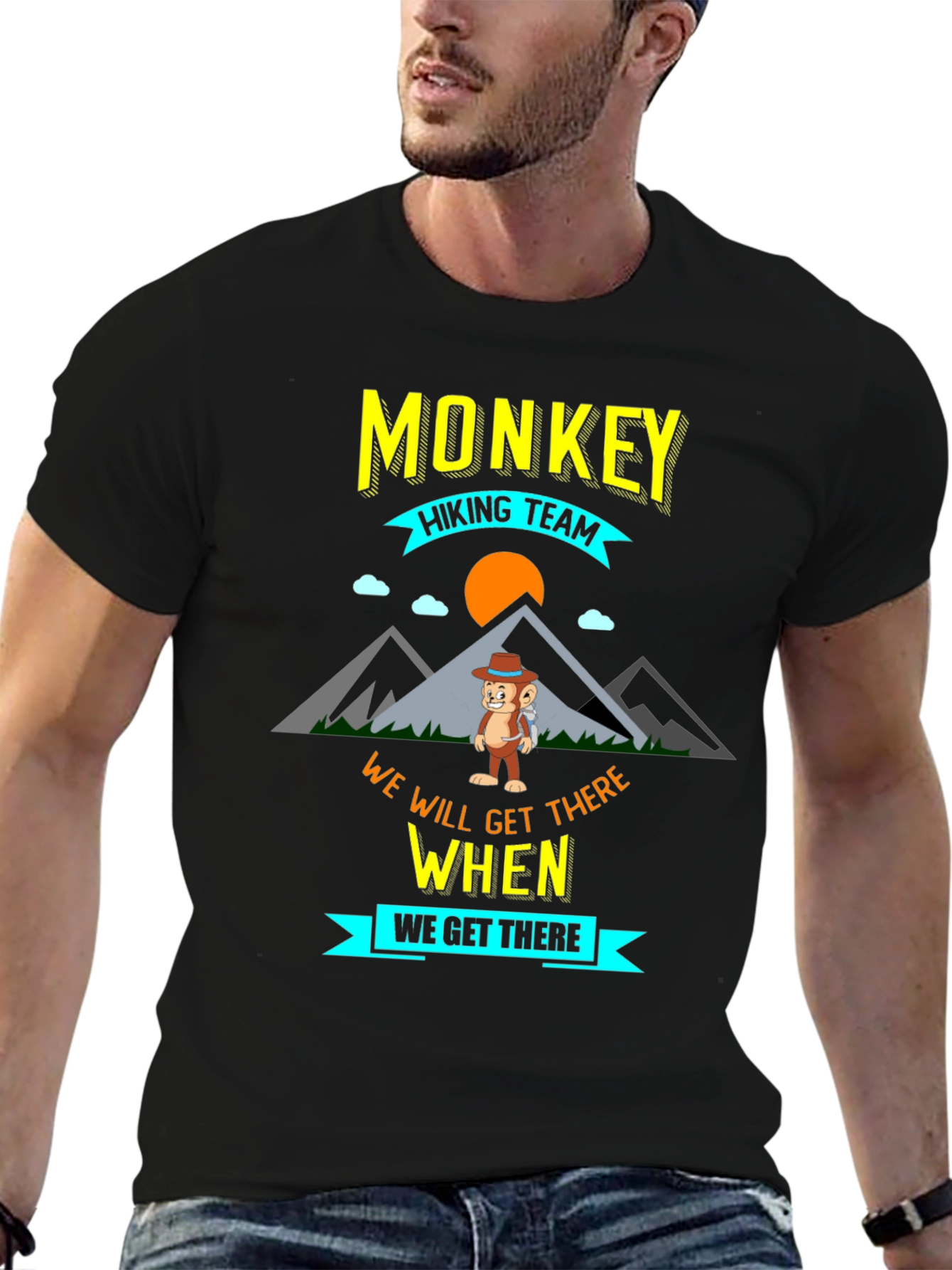 Monkey Hiking Team Adventure T-Shirt