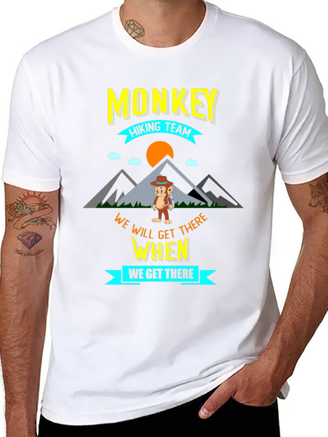 Monkey Hiking Team Adventure T-Shirt