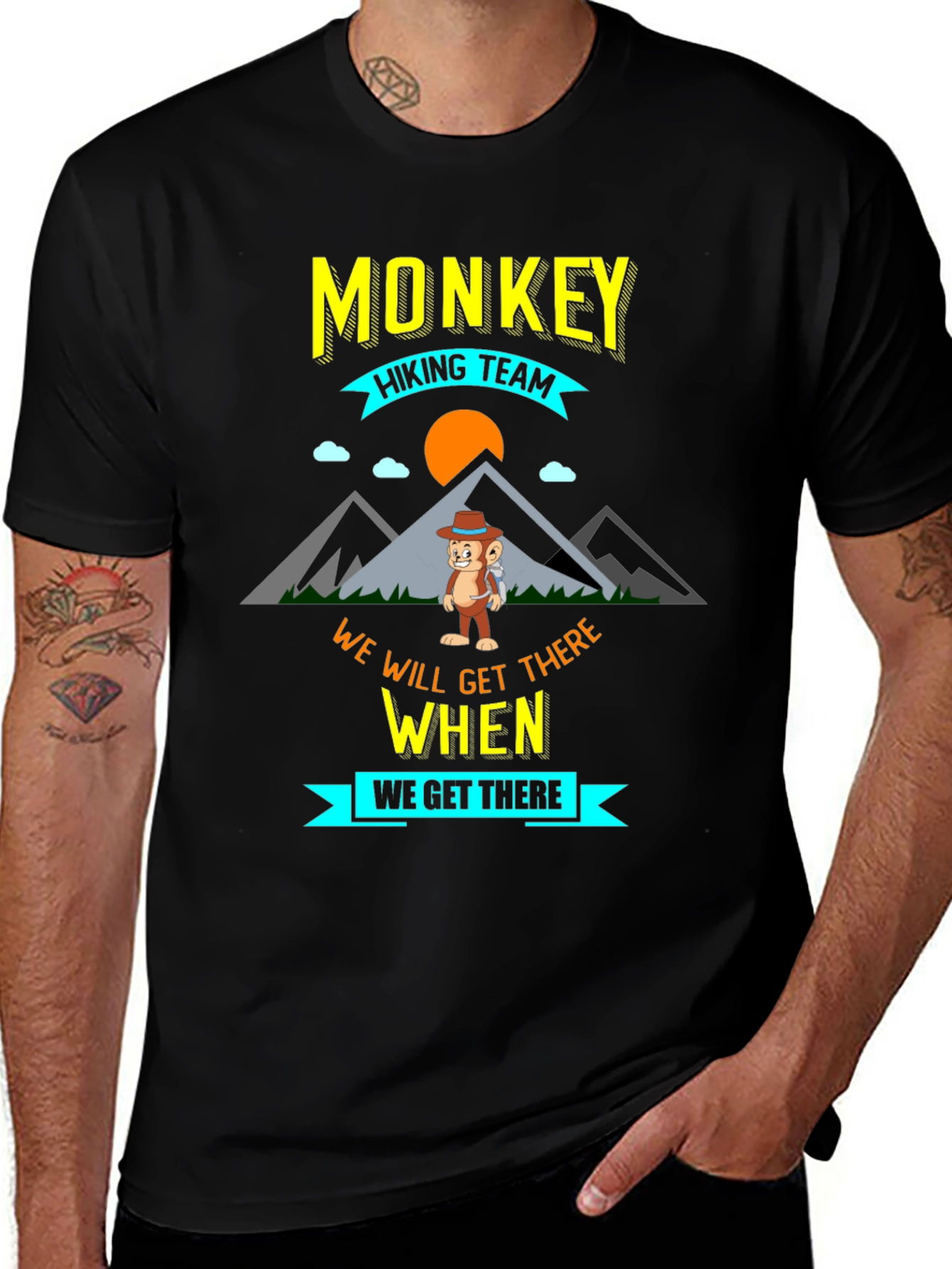 Monkey Hiking Team Adventure T-Shirt